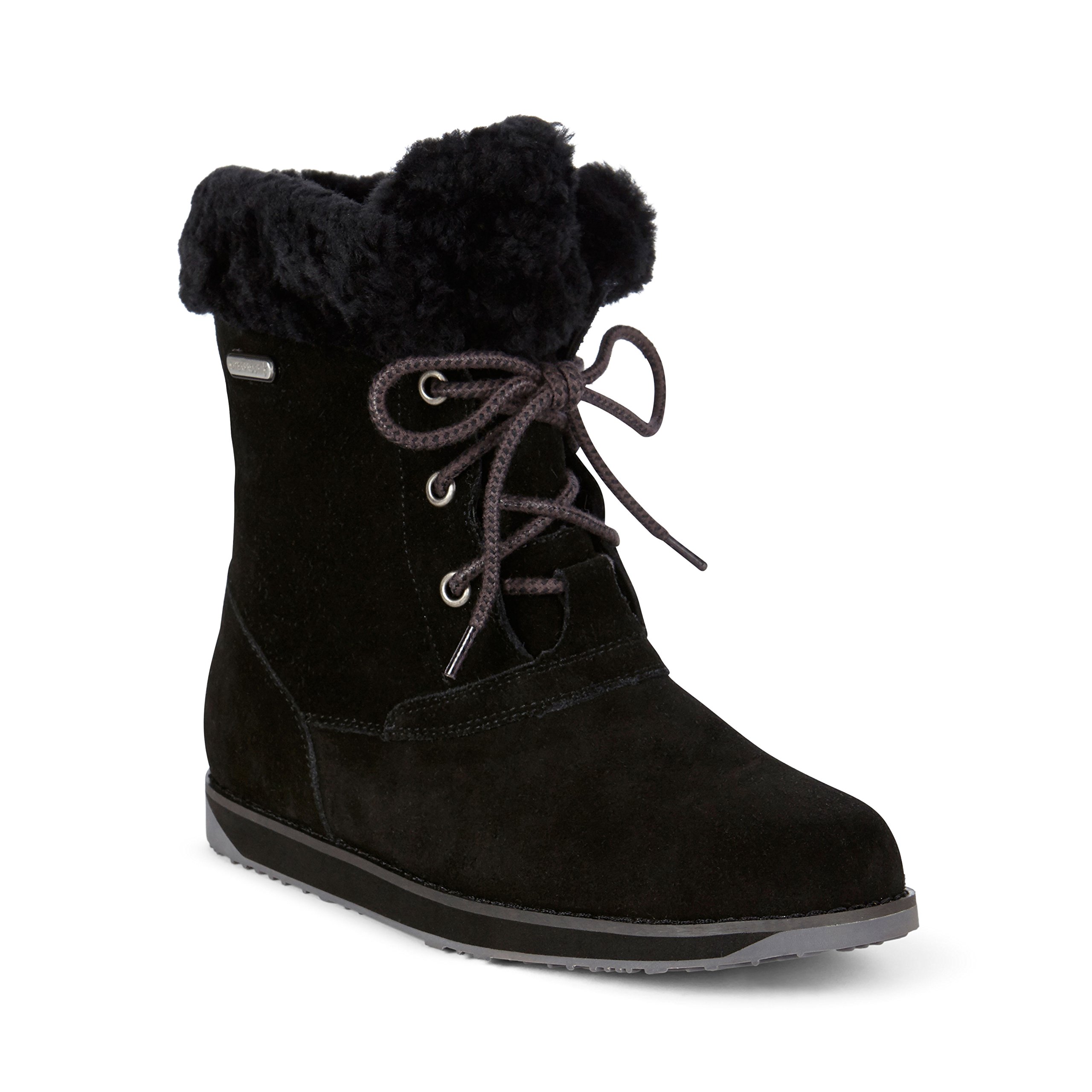 EMU Australia Women's Shaw Lo Waterproof Liner Skin Boots - Black Size 9 B(M) US | Winter Fashion, Outdoor Hiking, Casual Wear