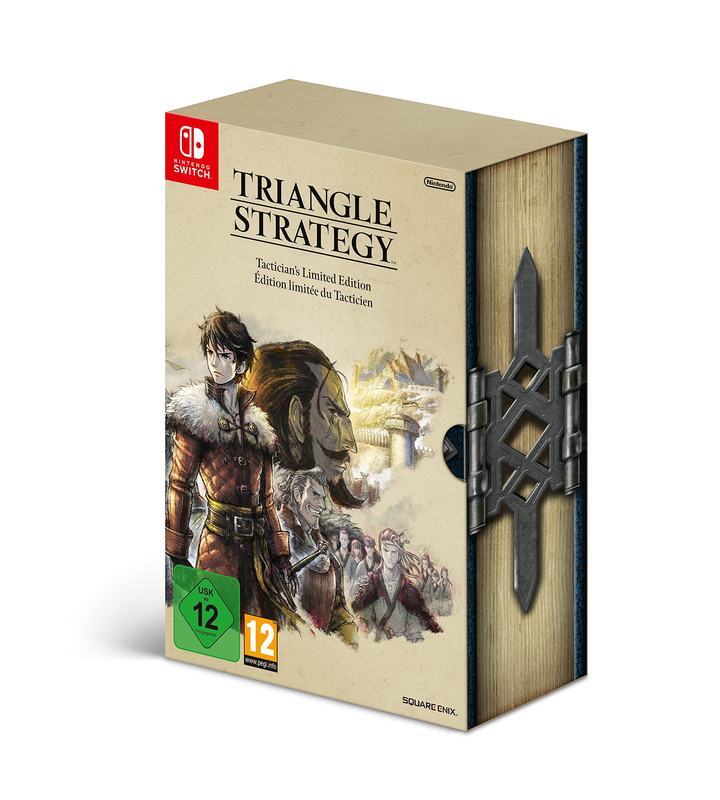 Triangle Strategy: Tactician’s Limited Edition - Nintendo Switch Game (Italian Version, Physical Cartridge) - Tactical RPG for Strategy Lovers - Perfect for Home Gaming & Collector's Display
