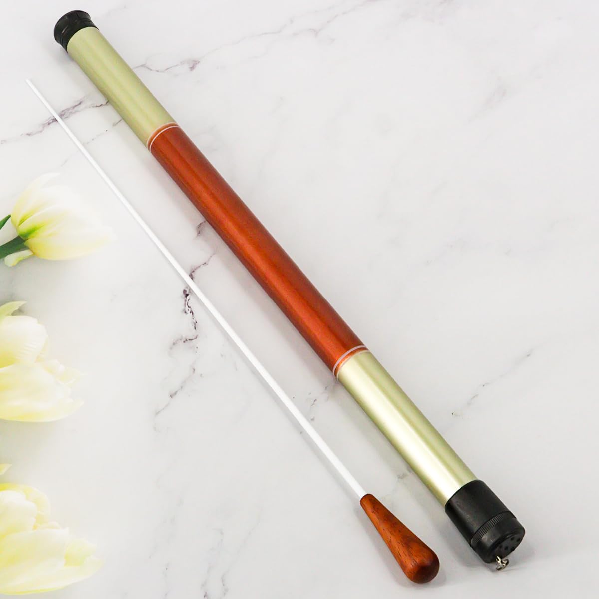 Professional Wooden Music Conducting Baton - Orchestra Director Baton with Wood Handle & Gift Box (R135D) - Perfect for Conductors, Music Teachers & Orchestra Performances