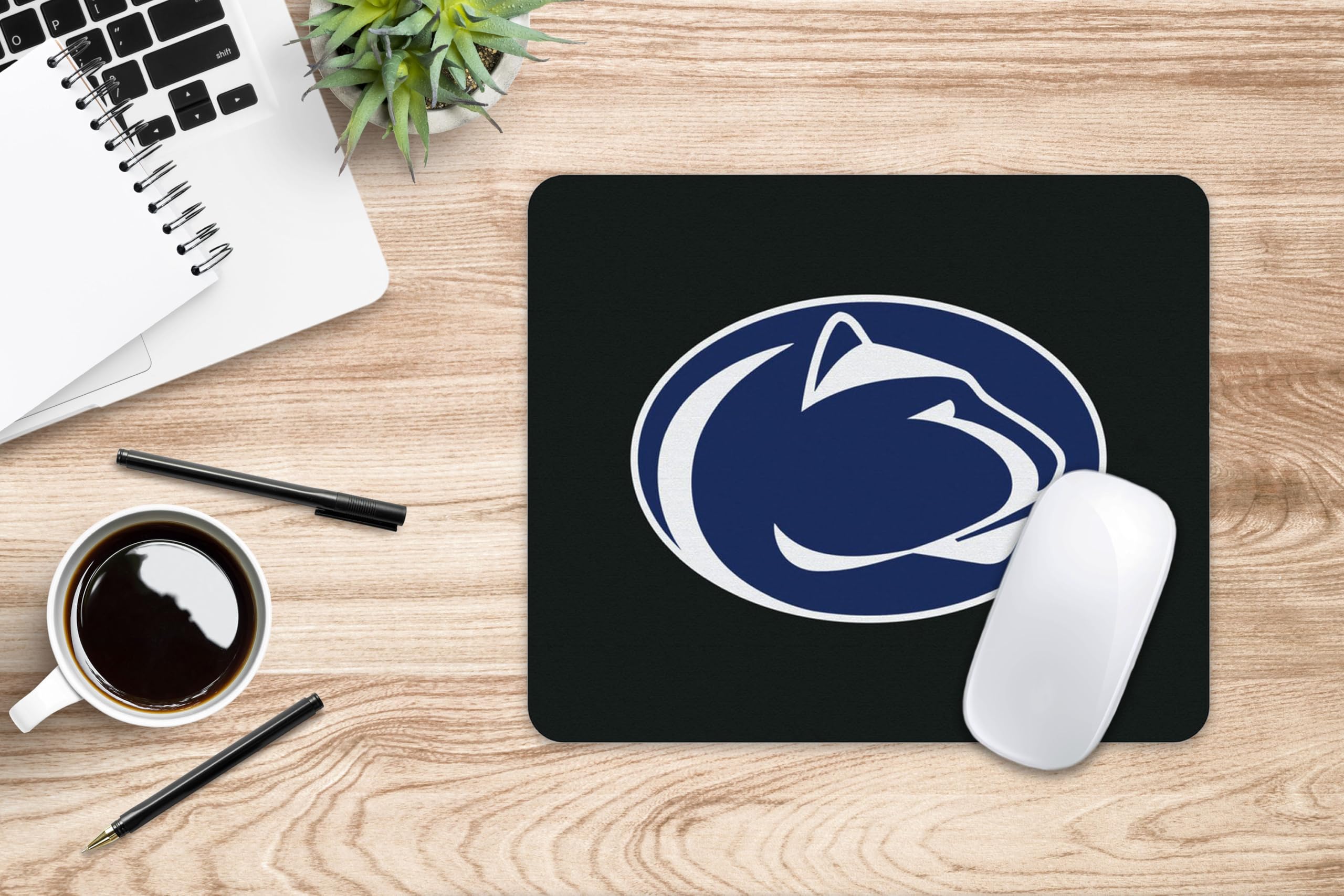 OTM Essentials Penn State University Standard Fabric Mouse Pad - Non-Slip Desk Accessories for Work & Gaming - Perfect for Office, Home & Dorm Room Use