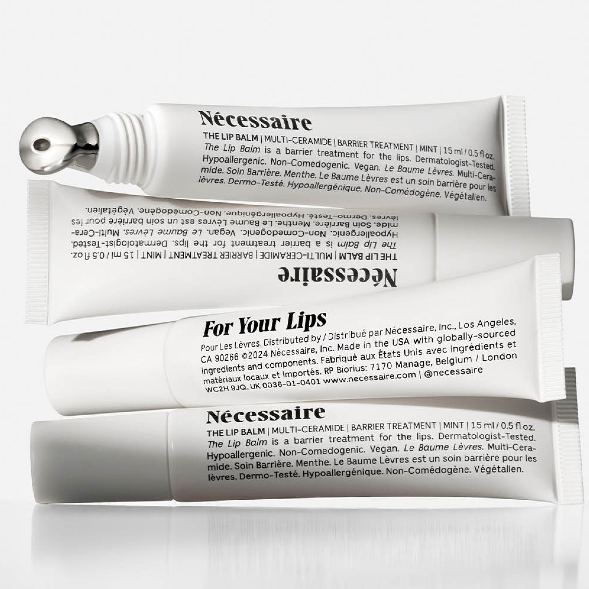 Necessaire The Lip Balm - Hydrating & Nourishing Lip Care for Dry, Chapped Lips | Perfect for Daily Use, Travel & On-the-Go Moisturizing