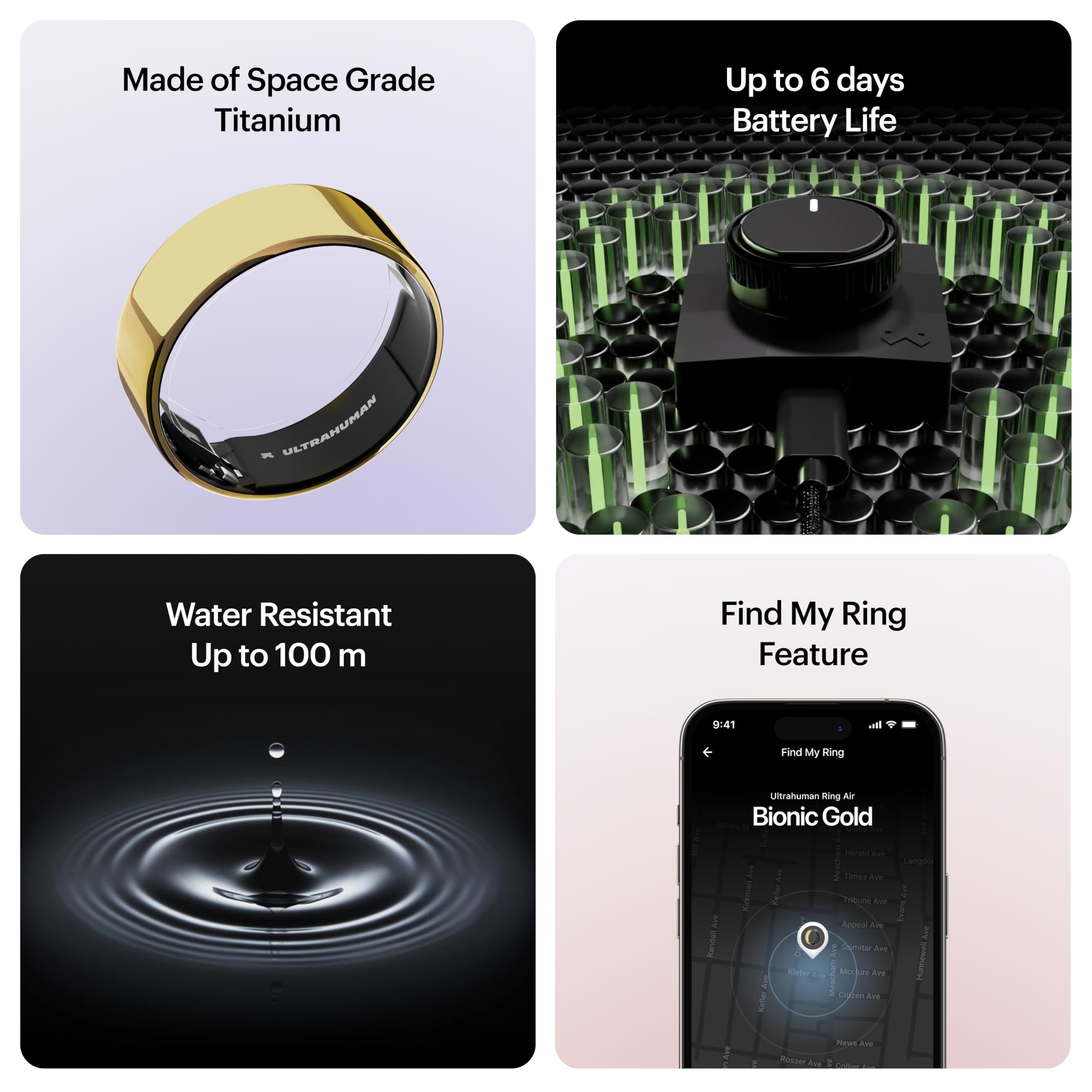 ULTRAHUMAN Ring AIR - Smart Ring for Women & Men with Sleep Tracking, Fitness Tracker, Heart Rate & Activity Monitor | No Subscription Fee | Perfect for Workouts, Sleep Analysis & Daily Health Monitoring