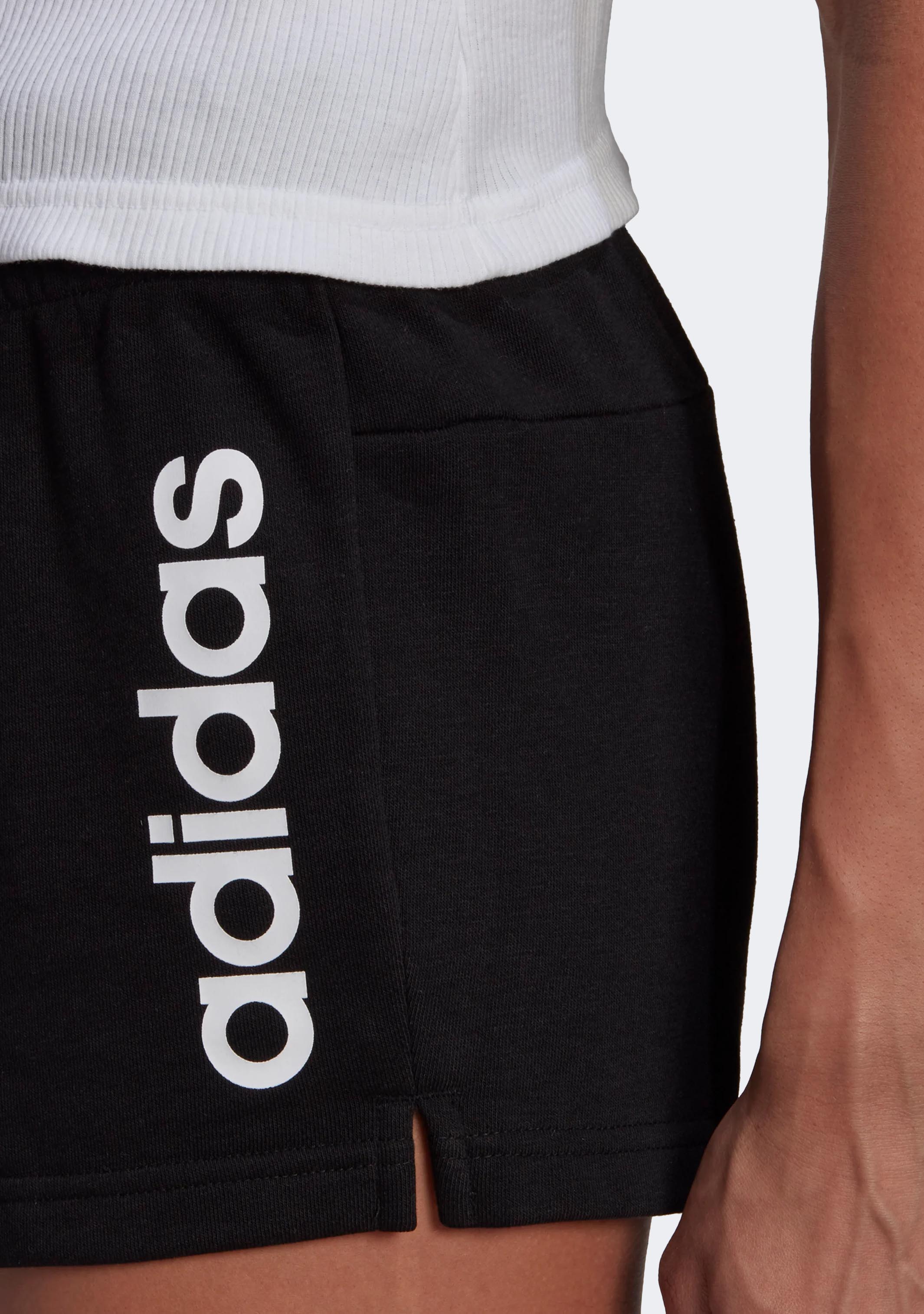 Adidas Women's Essentials Slim Logo Shorts - Comfortable Athletic Shorts for Running, Yoga & Gym - Perfect for Workouts & Casual Wear