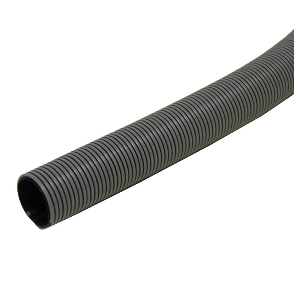 Rubber-Cal PE Flex Commercial Flexible Duct Hose - 2 Inch ID x 50 Feet Length - Gray (Fully Stretched) - HVAC, Industrial Ventilation & Exhaust System Applications