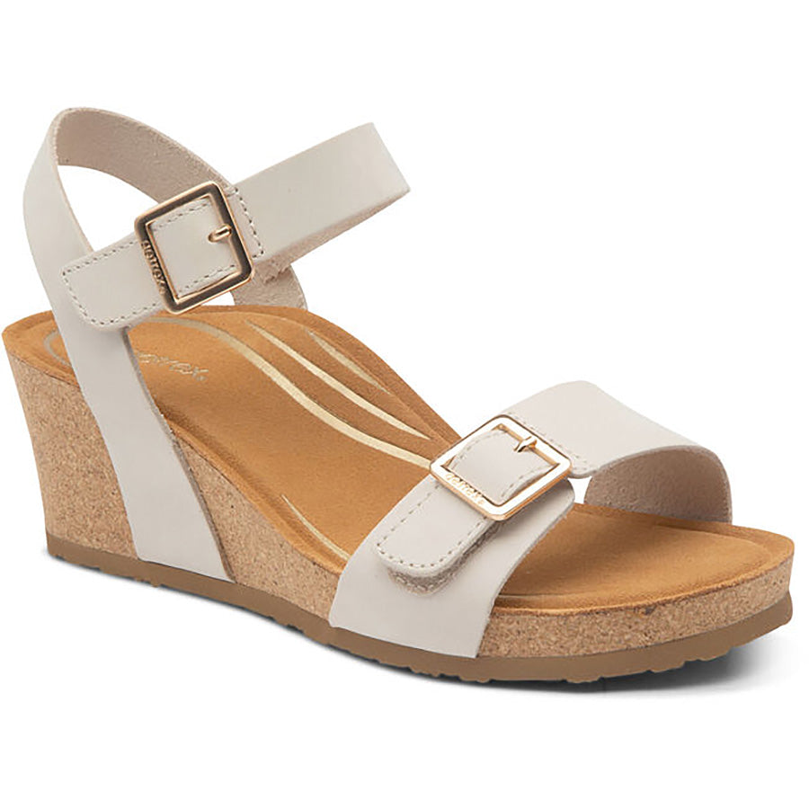 Aetrex Lexa Wedge Women's Comfort Sandals - Arch Support & Cushioning for All-Day Wear | Perfect for Walking, Travel & Casual Outfits
