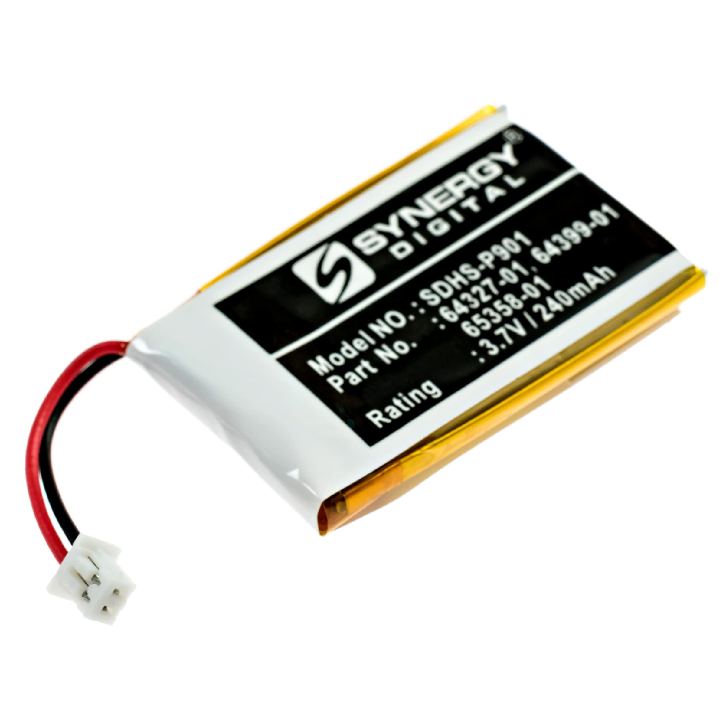 Synergy Digital Cordless Phone Battery - Compatible with Plantronics CS351N (Li-Pol 3.7V 240mAh High Capacity) | Replacement Battery for Office & Home Phone Systems