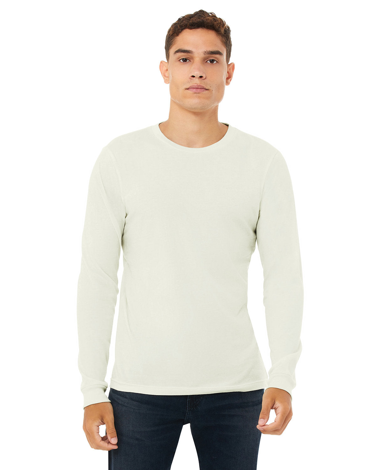 Bella + Canvas 3501 Unisex Jersey Long Sleeve T-Shirt - Soft Cotton Crewneck Tee for Men & Women - Perfect for Casual Wear, Layering & Everyday Comfort