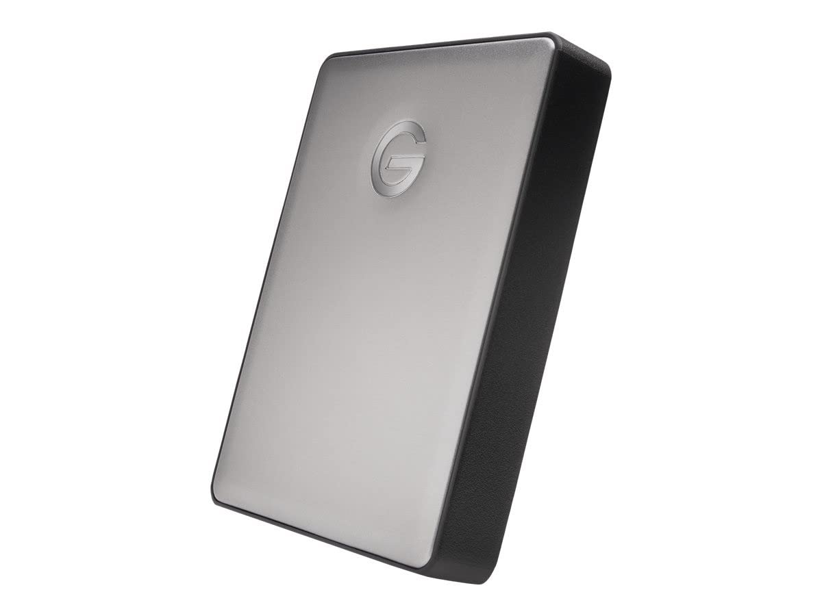 G-Technology 5TB Portable External Hard Drive USB-C (USB 3.1 Gen 1) - G-DRIVE Mobile HDD for Mac & PC, Space Gray (0G10477-1) - Perfect for Backup, Storage & On-The-Go Data Transfer