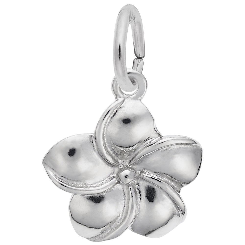 Plumeria Flower Charm for Jewelry Making - Handmade Hawaiian Style Pendant for Bracelets & Necklaces - Perfect for DIY Crafts, Beach Wedding Accessories, and Boho Fashion