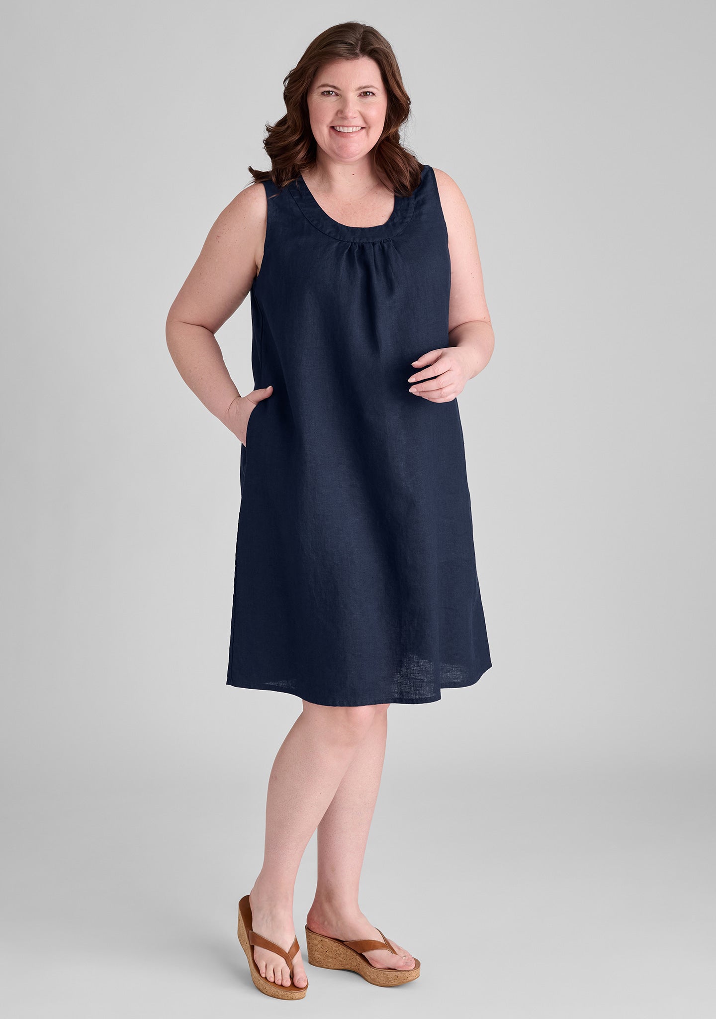 Stylish Linen Shift Dress for Women | Comfortable & Breathable Summer Dress | Perfect for Beach, Office & Casual Outings