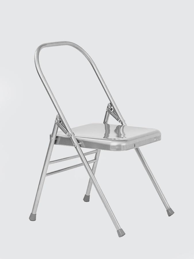 Foldable Yoga Chair for Home & Studio - No Front Bar Design for Comfort - Perfect for Meditation, Stretching & Relaxation