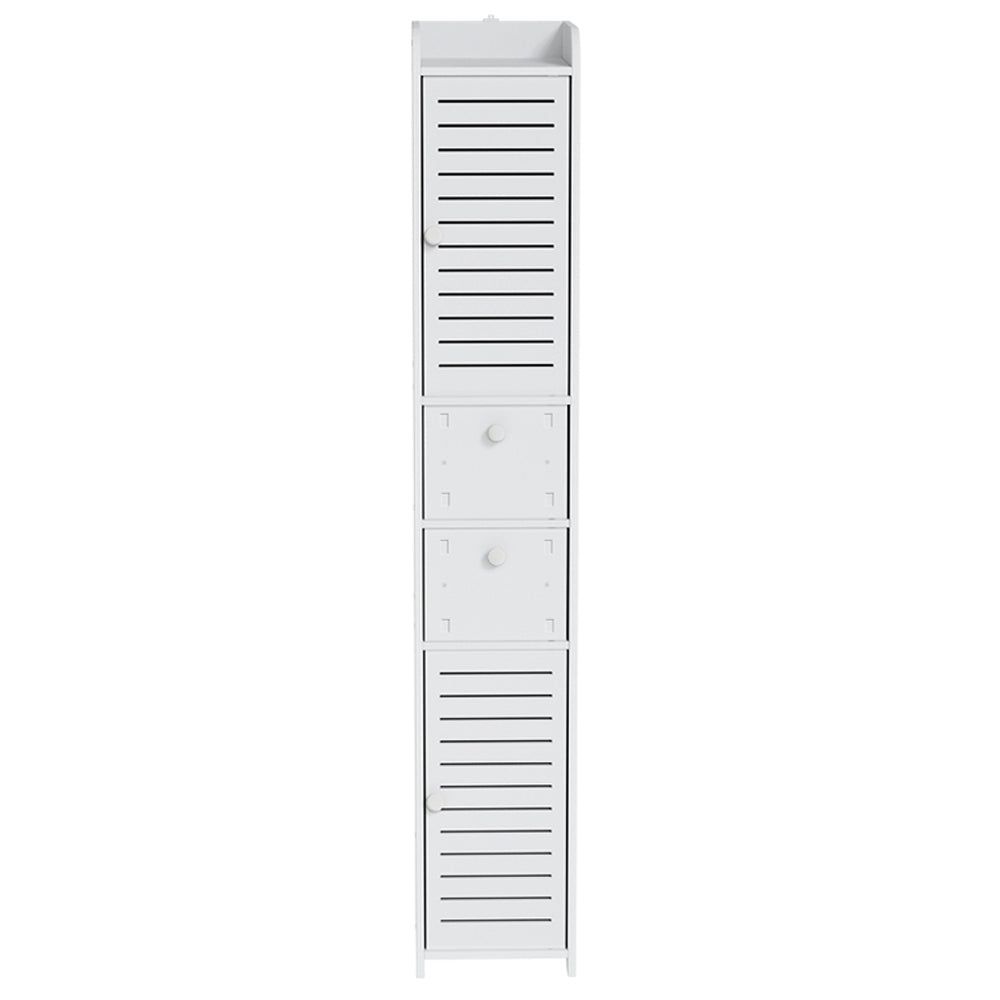 Artiss Bathroom Storage Cabinet - Slim Corner Toilet Organizer with Laundry Shelf | Space-Saving Tallboy Cupboard for Small Bathrooms & Powder Rooms