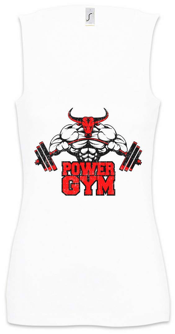 Urban Backwoods Power Gym Bull Women's Tank Top - Workout Shirt for Fitness Training & Gym Wear | Perfect for Yoga, Running & CrossFit