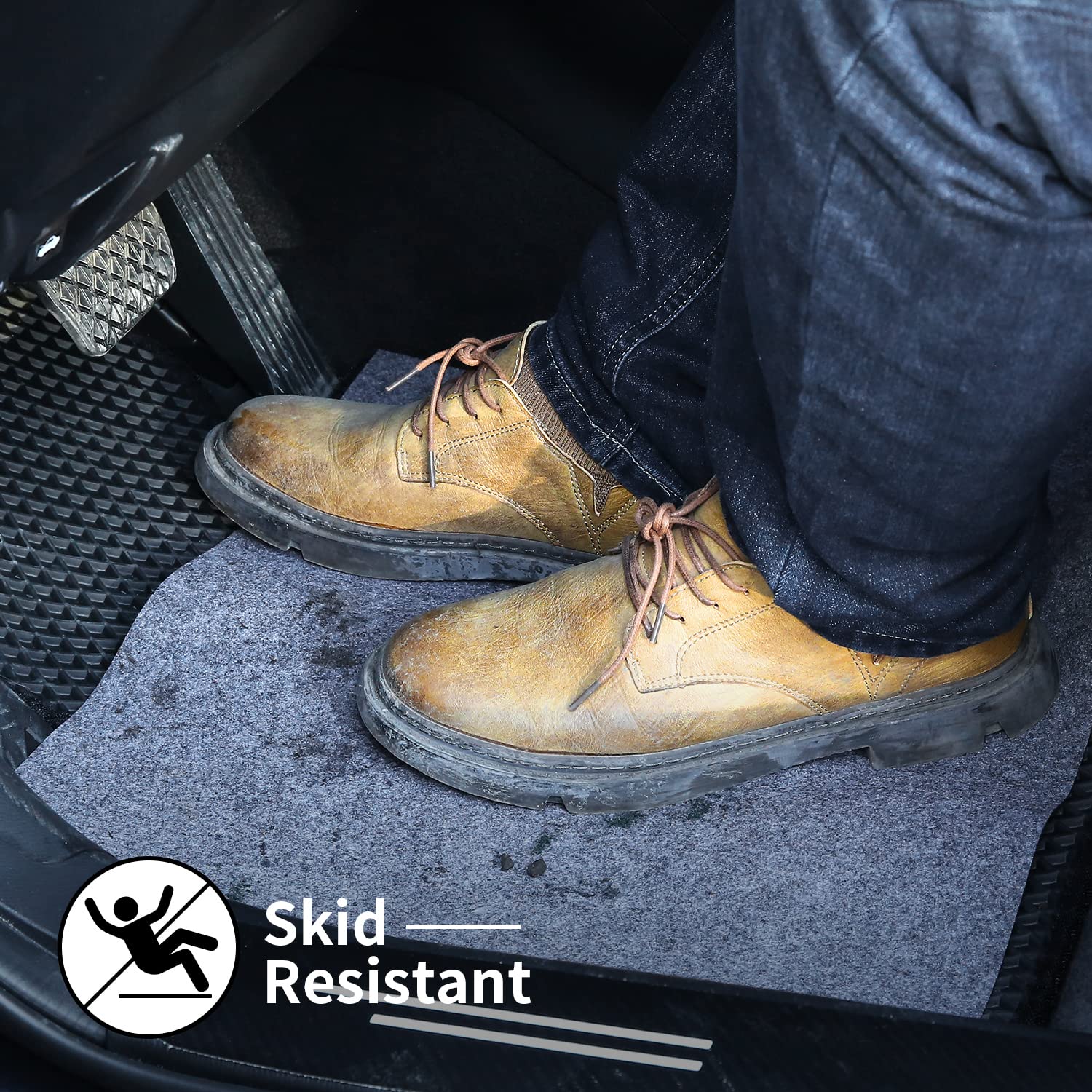 30 Pack Disposable Car Floor Mats - Waterproof & Non-Slip Auto Floor Protectors for Vehicles | Keep Your Car Clean & Mud-Free | Perfect for Road Trips, Camping & Winter Weather