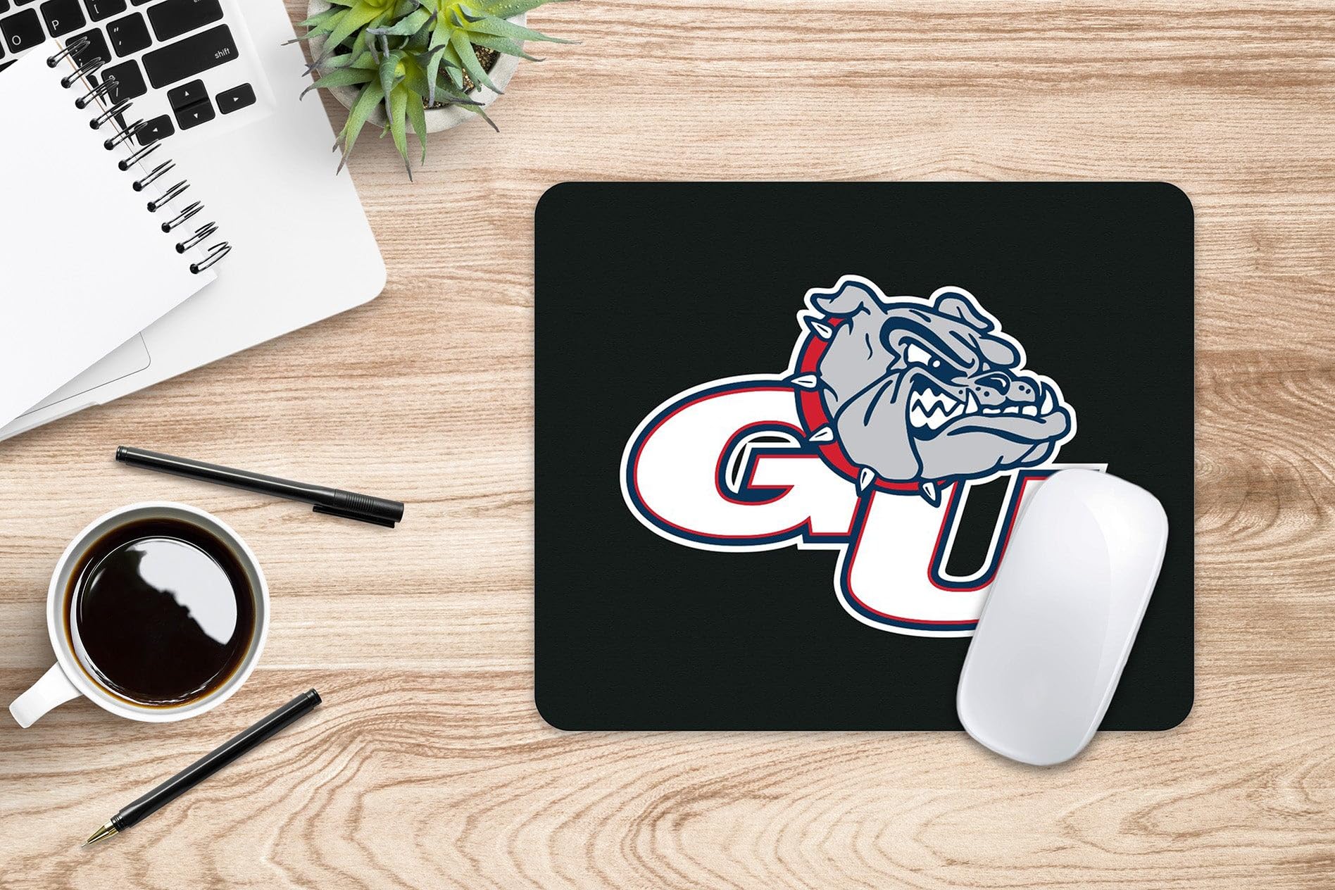 Gonzaga University Mouse Pad - Non-Slip Fabric Gaming & Office Desk Mat for Computers, Laptops - Perfect for Work, Study & Gaming (Fan Pack of 3)