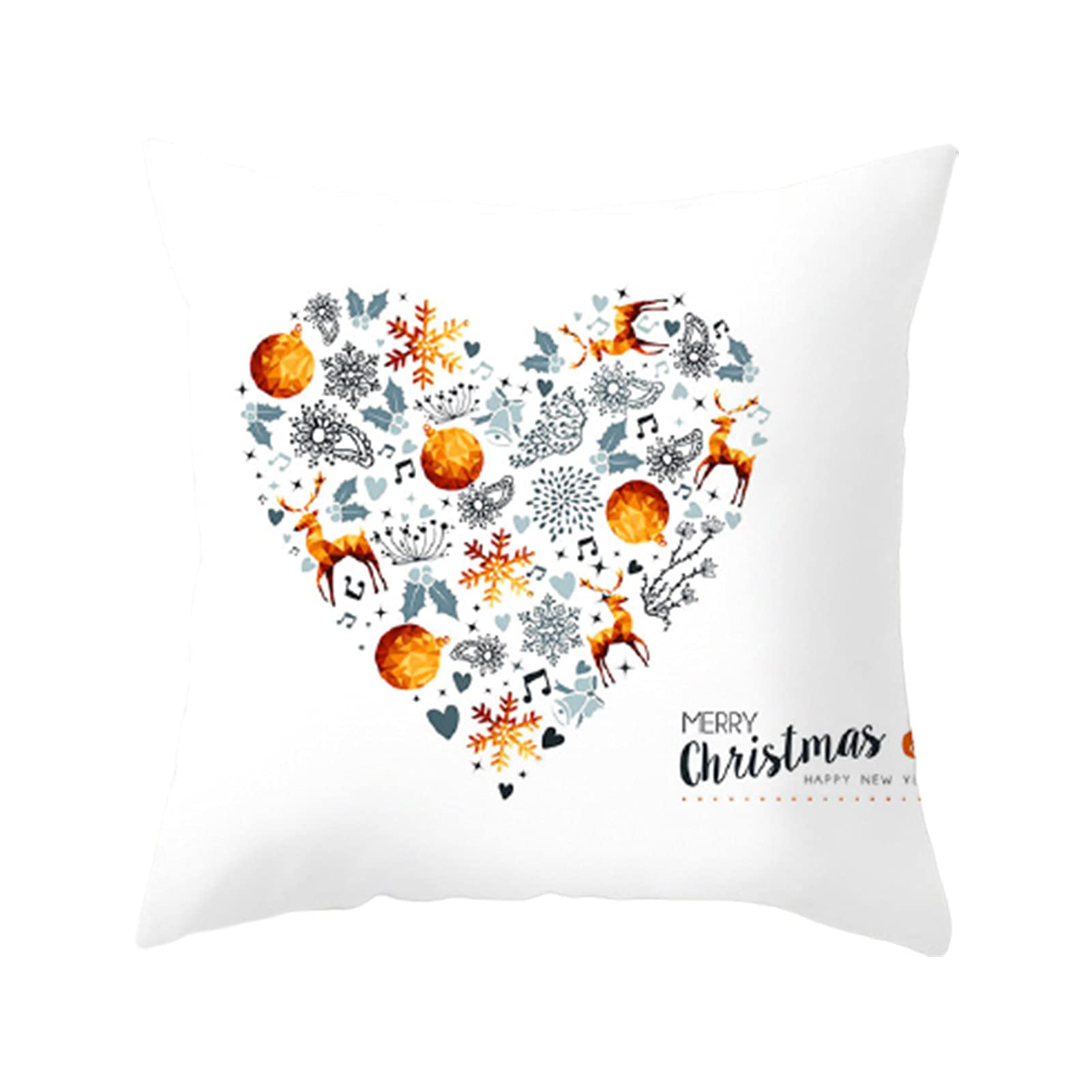 18x18 Fall Pillow Covers - Soft Skin-Friendly Polyester Peach Fabric Couch & Bed Pillow Cases - Durable Holiday Decor for Christmas, Thanksgiving, Autumn Home Decor - Perfect for Living Room Sofa, Bedroom Decorations