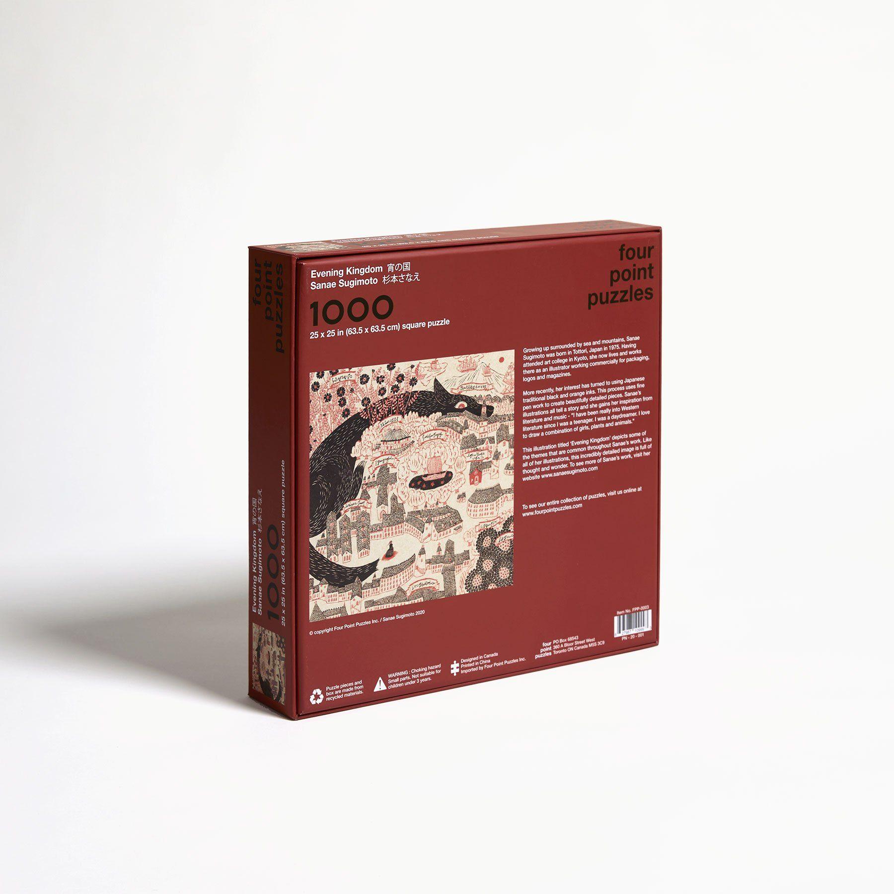 Evening Kingdom 1000 Piece Jigsaw Puzzle by Four Point Puzzles - Perfect for Family Game Night, Relaxation & Home Decor