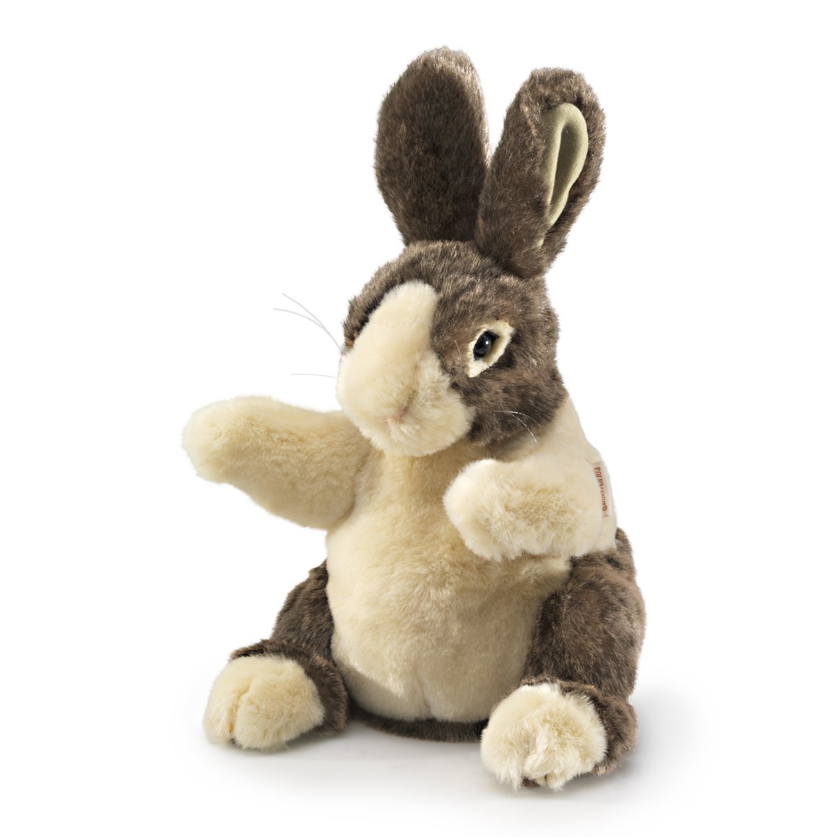 Folkmanis Baby Dutch Rabbit Hand Puppet - Soft Plush Animal Toy for Storytelling, Education & Playtime - Perfect for Kids, Teachers & Puppet Shows