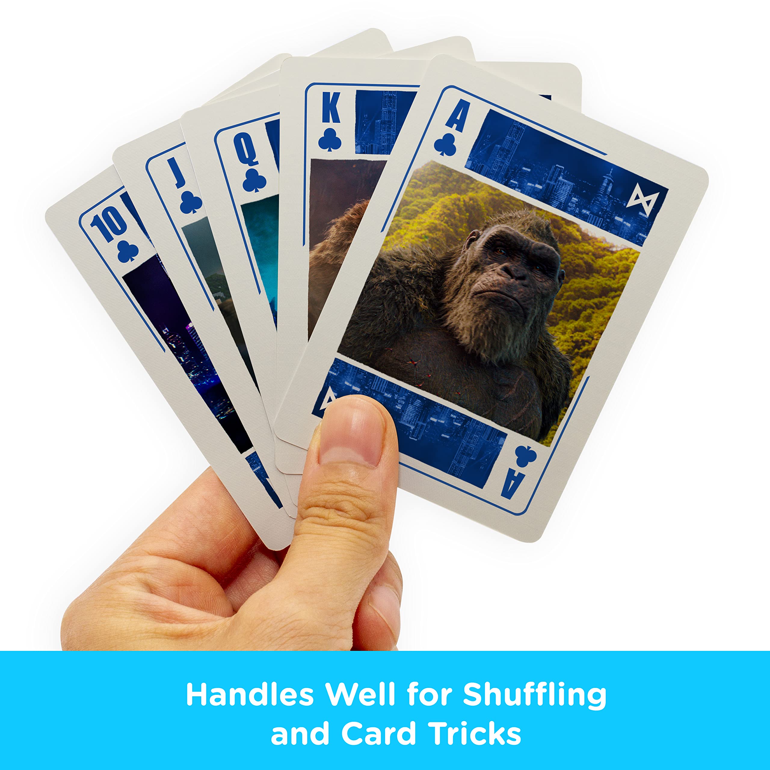 Official Godzilla vs Kong Themed Playing Cards - Licensed Collectible Card Game for Fans - Perfect for Game Nights, Movie Marathons & Collector Displays