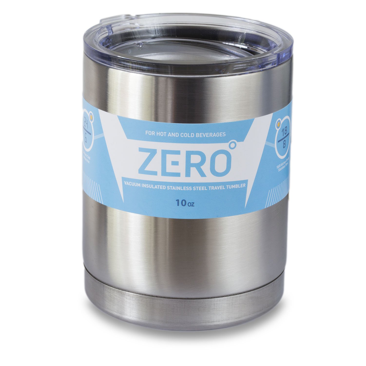 Zero Degree Stainless Steel Tumbler with Lid - 10oz Double Wall Vacuum Insulated Travel Mug for Hot & Cold Drinks | Keeps Coffee Hot for Hours | Perfect for Commuting, Office & Outdoor Adventures