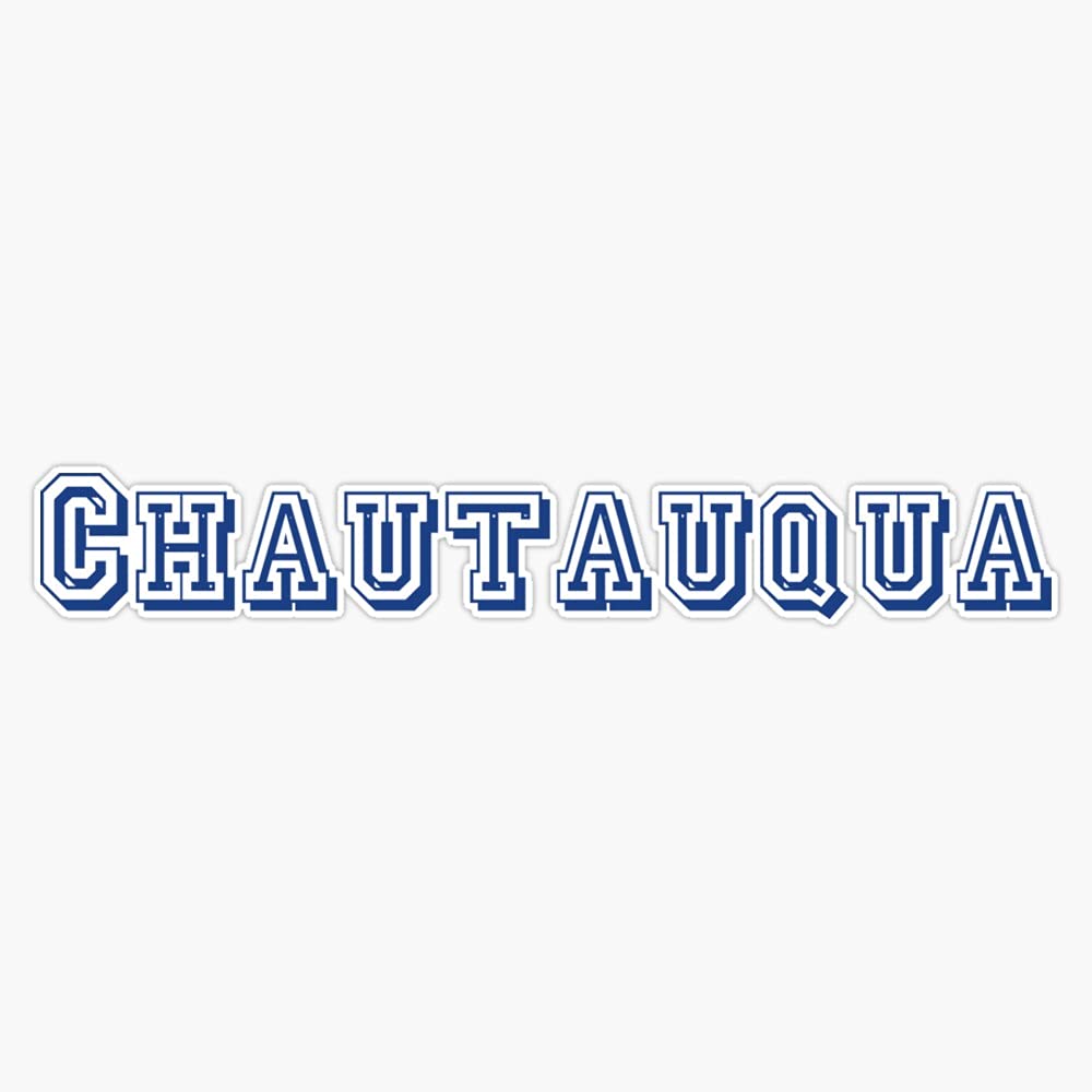 Chautauqua Vinyl Decal Sticker - Waterproof Car Bumper Sticker 5 Inch - Perfect for Cars, Trucks, Laptops & Windows - Outdoor Decoration & Personalization