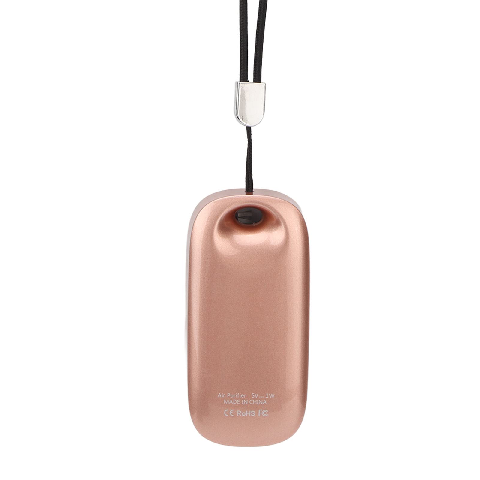 Rechargeable Mini Wearable Air Purifier Necklace - Portable Low Noise Negative Ion Air Cleaner for Adults & Kids - Perfect for Travel, Running, Fitness & Home Use (2 Pack)