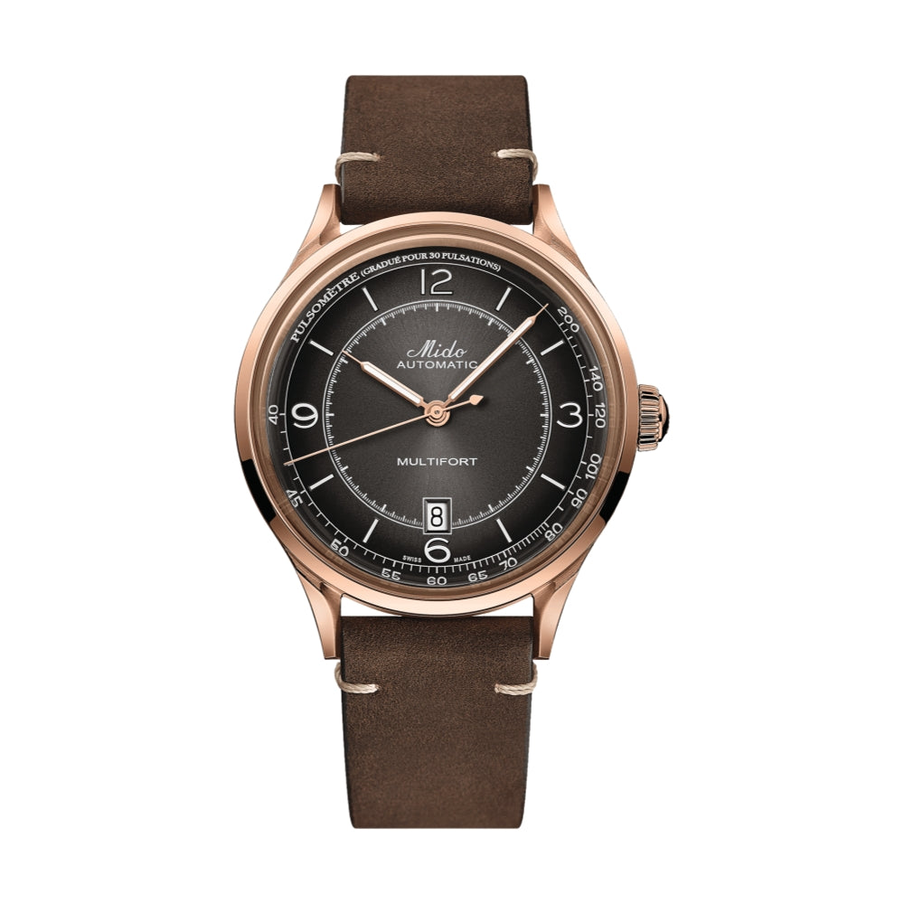 Tissot Multifort Patrimony Black Men's Watch - Luxury Swiss Automatic Chronograph for Business & Formal Occasions