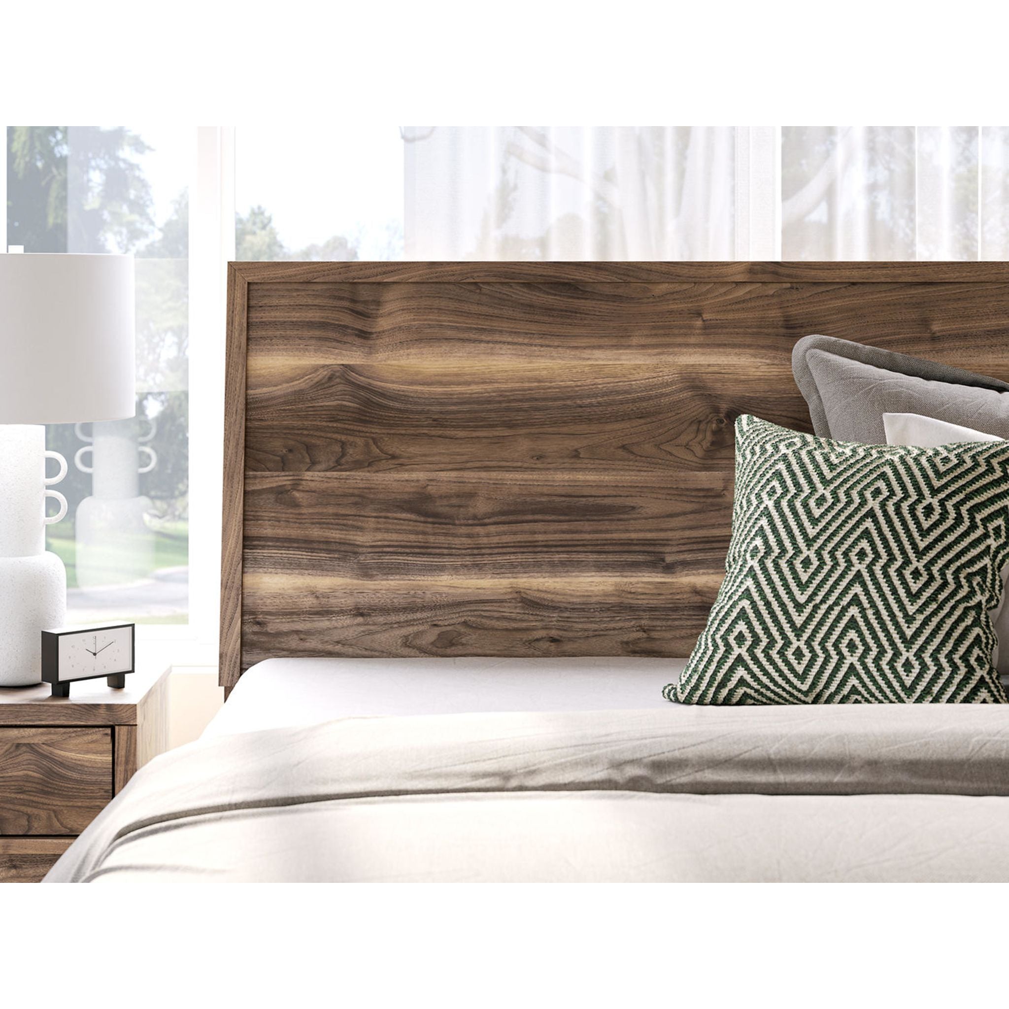Chirason King Panel Headboard - Brown Upholstered Bed Frame Headboard for Master Bedroom, Bedroom Decor, and Home Styling