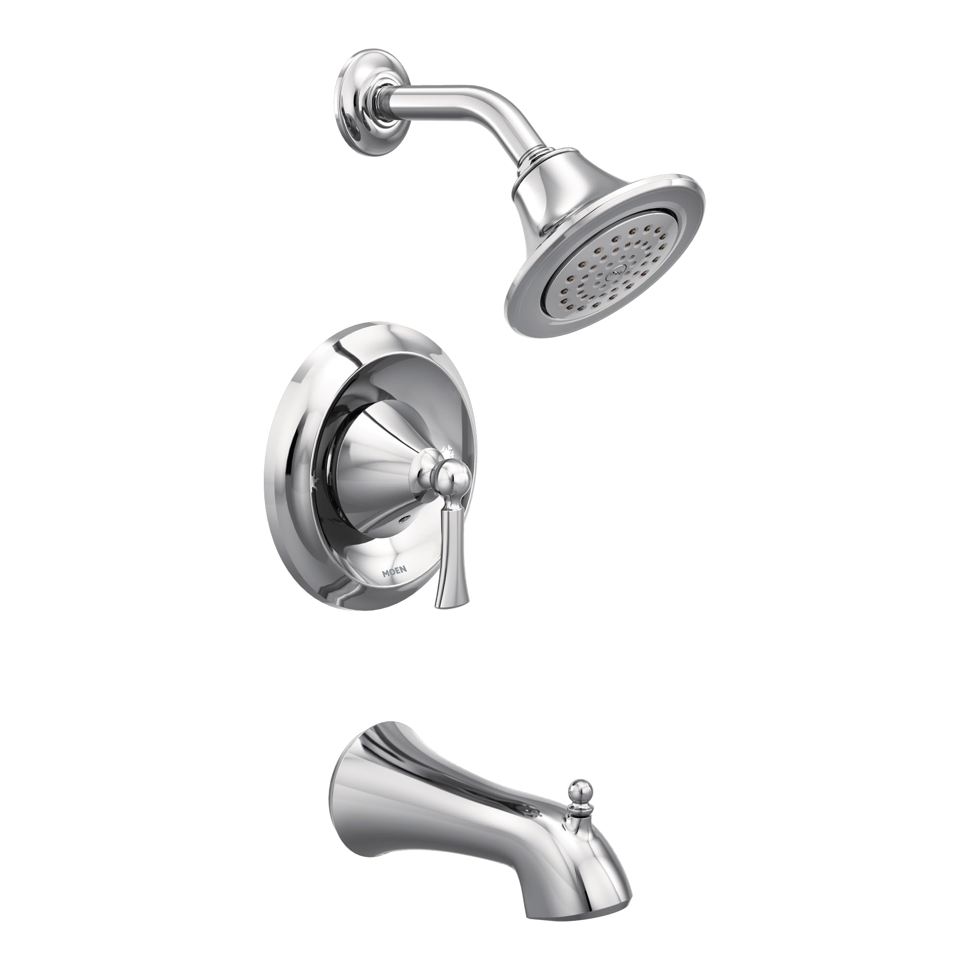 Moen Wynford Chrome Posi-Temp Tub and Shower Trim Kit with Eco-Performance, Valve Required (Model T4503EP) - Perfect for Bathroom Renovation and Modern Home Upgrade
