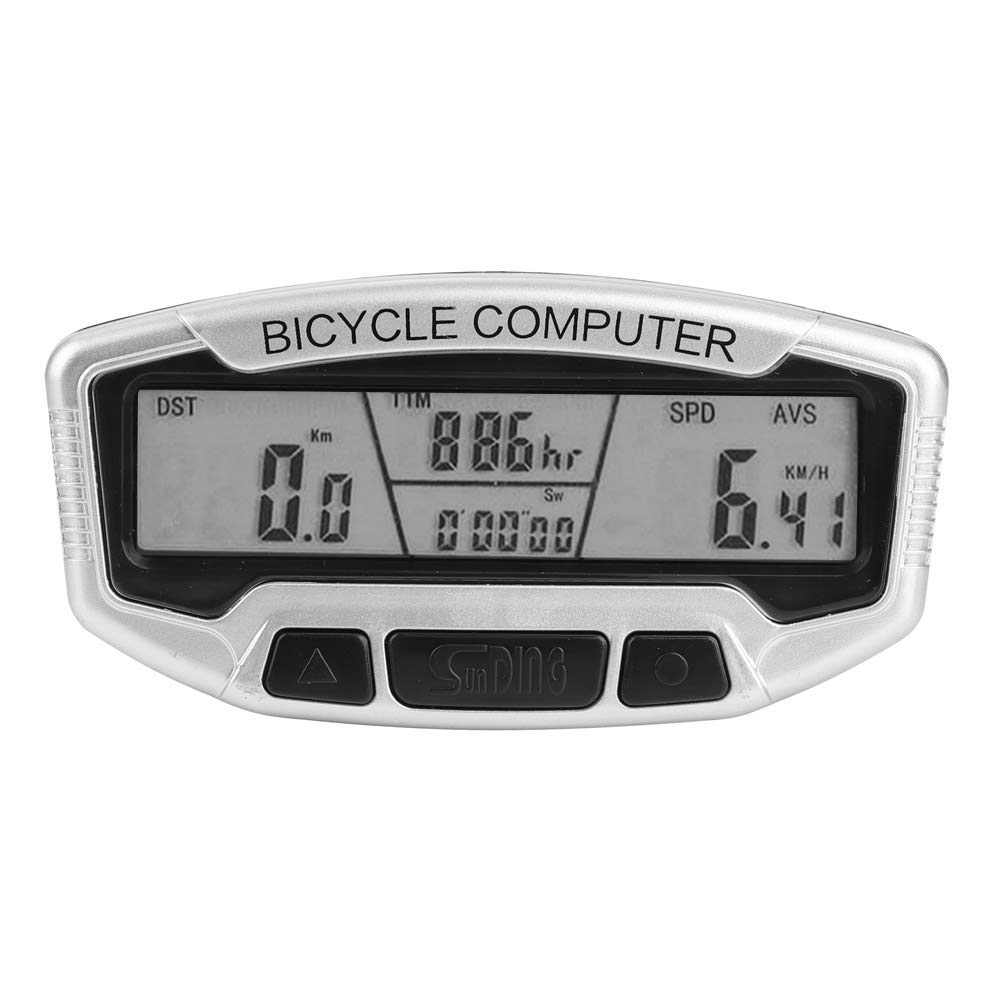 VGEBY Waterproof Wired Bike Odometer with LCD Display - Accurate Speedometer & Stopwatch for Road Bikes - Perfect for Cycling Enthusiasts & Outdoor Adventures
