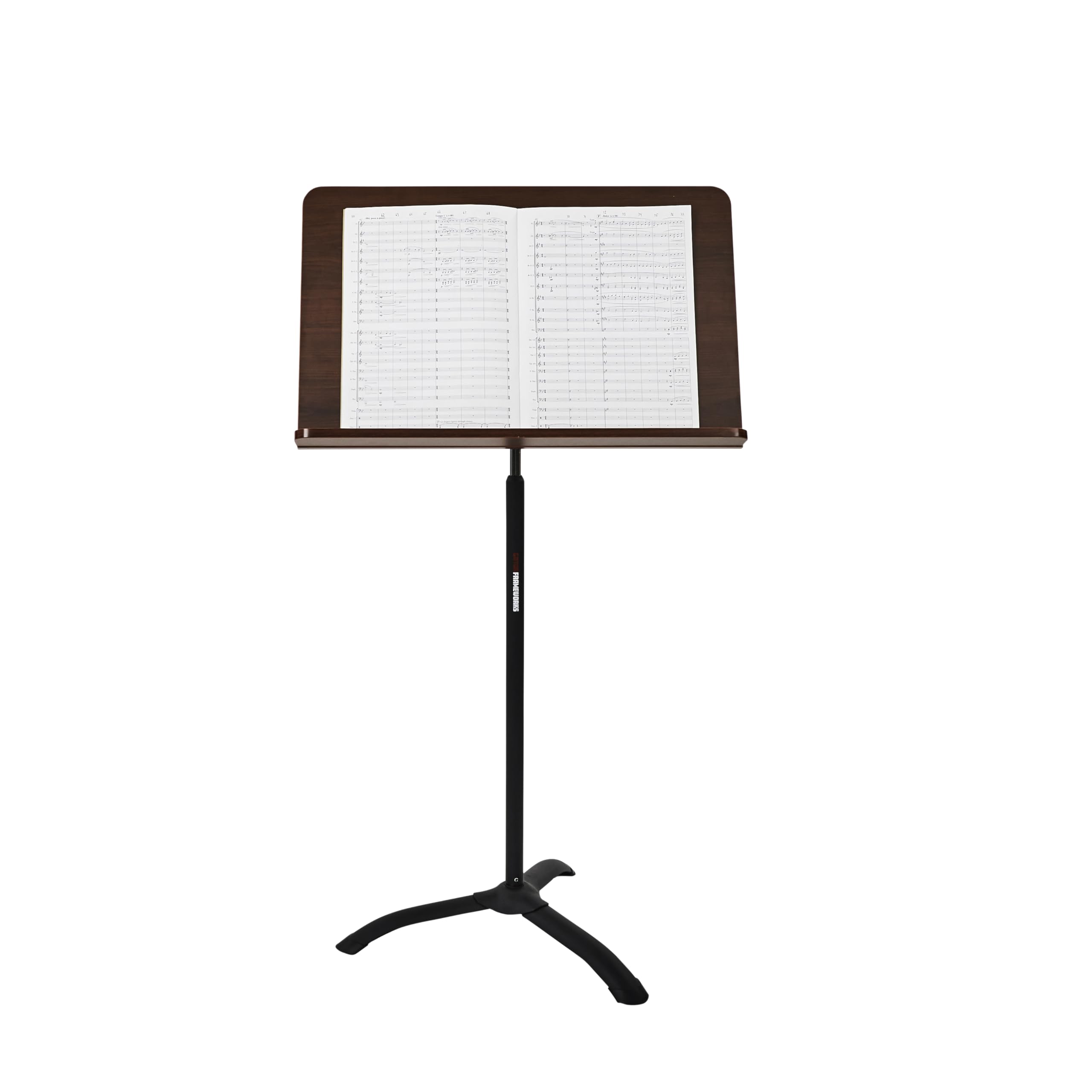 Gator Frameworks GFW-MUS-5000 Professional Wooden Conductor Music Stand - Portable & Adjustable for Orchestras, Choirs, Band Rehearsals & Music Classrooms