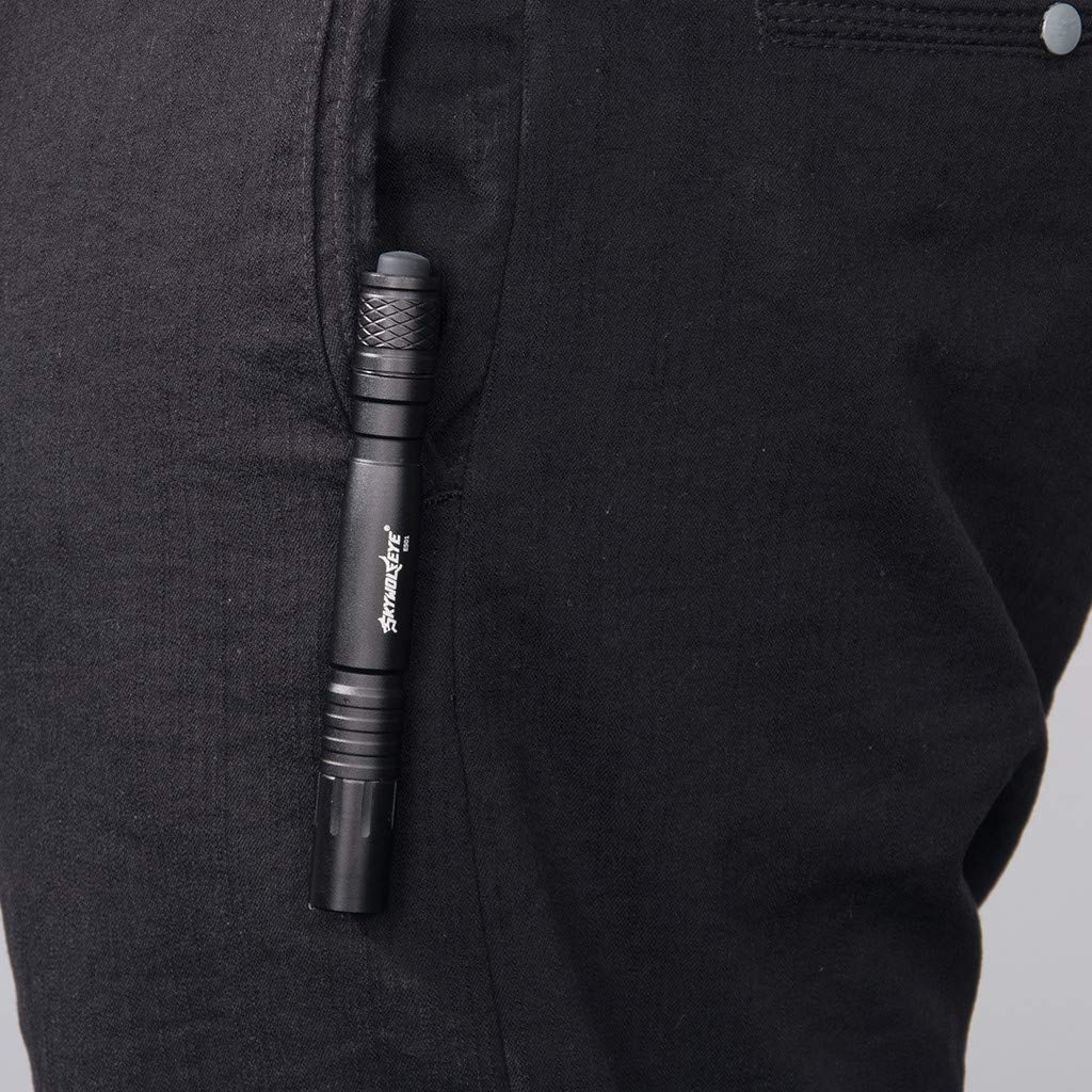 Mini LED Flashlight - Ultra Bright Pocket Penlight with Clip, Waterproof & Portable for AAA Batteries - Perfect for Camping, Hiking, Emergency & Everyday Carry (EDC)