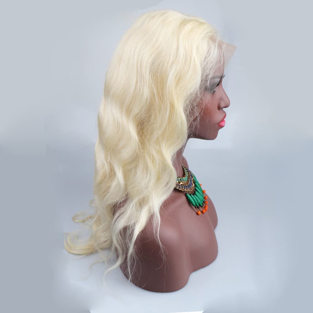 613 Blonde Glueless Full Lace Human Hair Wig with Baby Hair & Free Part - 24 Inch Body Wave Lace Front Wig for Women | Perfect for Daily Wear, Cosplay, and Special Occasions