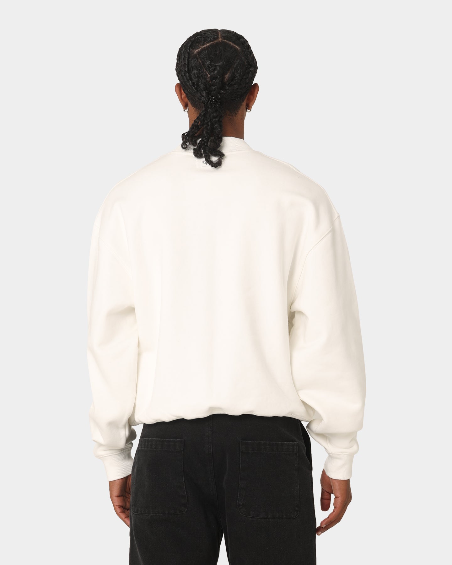 Premium 404 Mock Neck Sweater in Off White - Cozy Winter Pullover for Casual & Office Wear