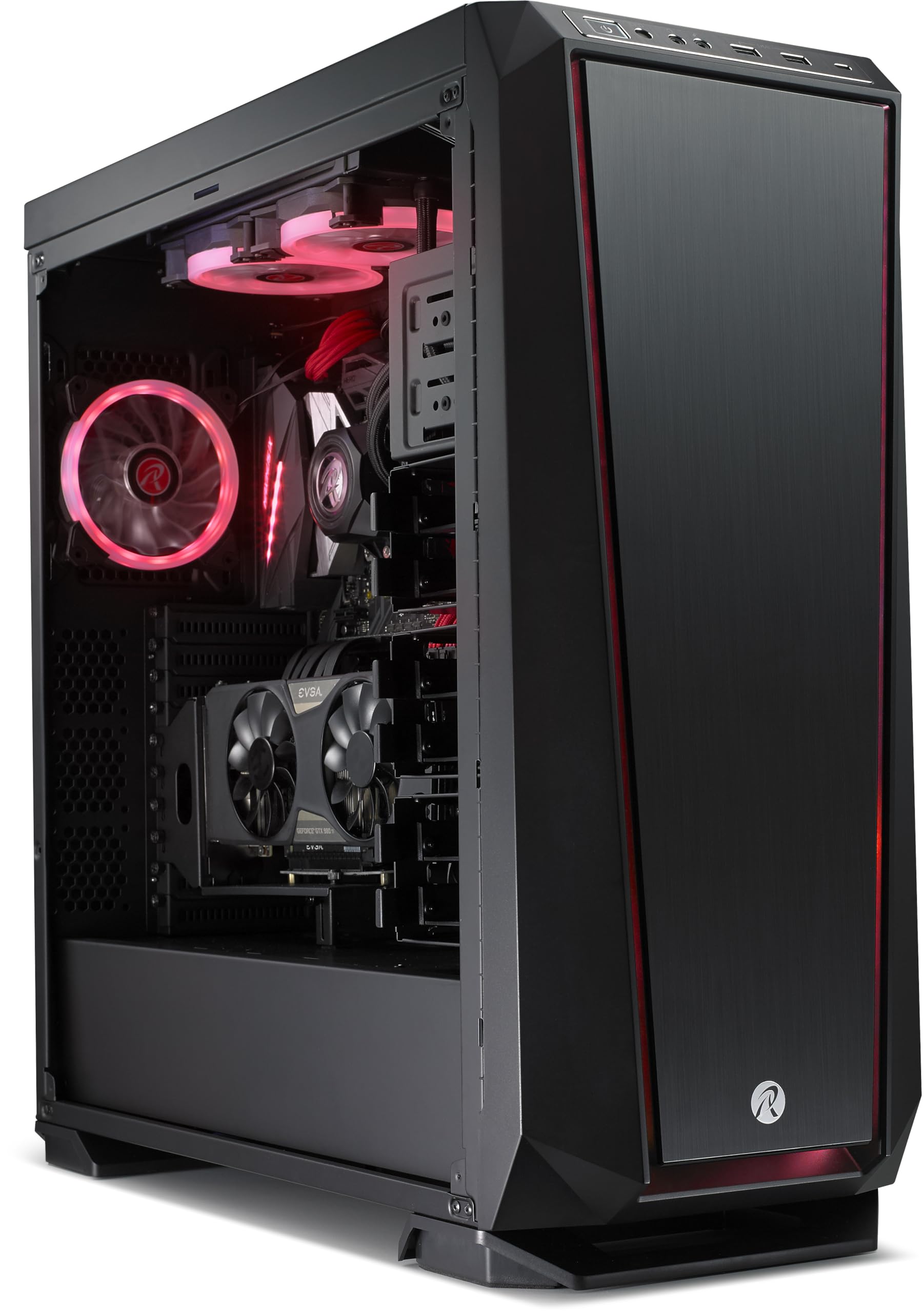 RAIJINTEK ZOFOS EVO WINDOW E-ATX Full Tower PC Gaming Case - Tempered Glass Side Panel, Front ARGB Lighting, Removable Bracket, Includes 1x140mm PWM ARGB Fan with Controller & 2x120mm Pre-Installed Fans (Black) - Perfect for High-End Gaming Rigs, Workstations, and Custom PC Builds