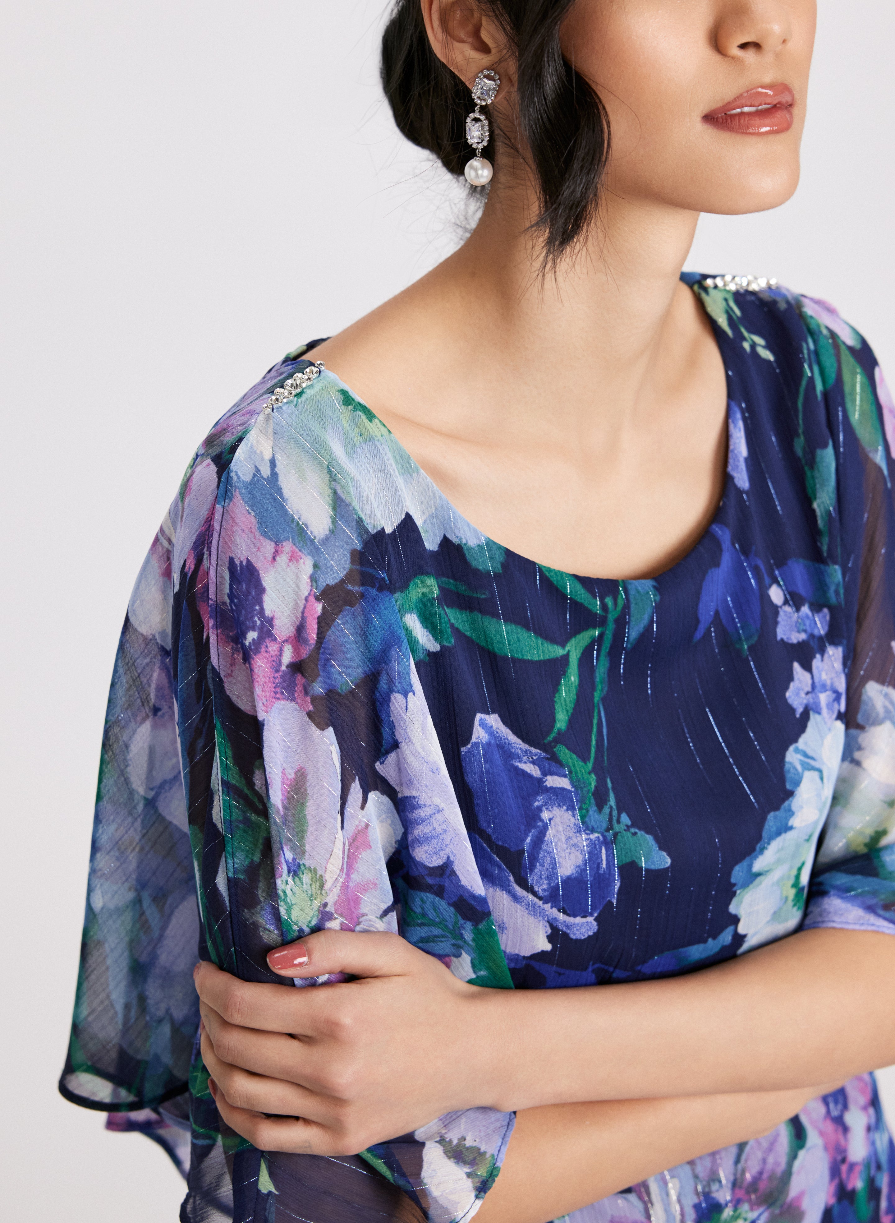 Elegant Chiffon & Jersey Dress for Women - Comfortable & Stylish Summer Dress for Casual Wear, Parties & Special Occasions