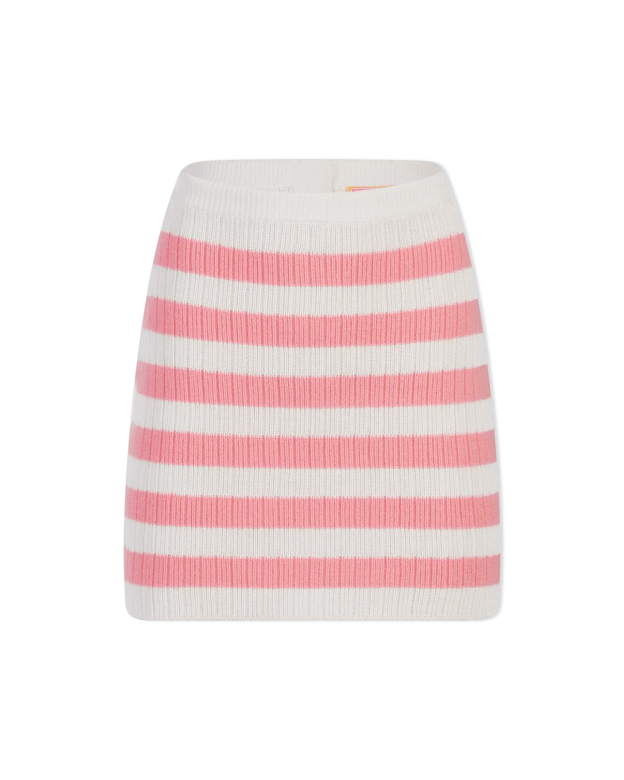 Balmain X Barbie Striped Knit Mini Skirt for Women - Fashionable Striped Pleated Skirt for Party, Club & Casual Wear