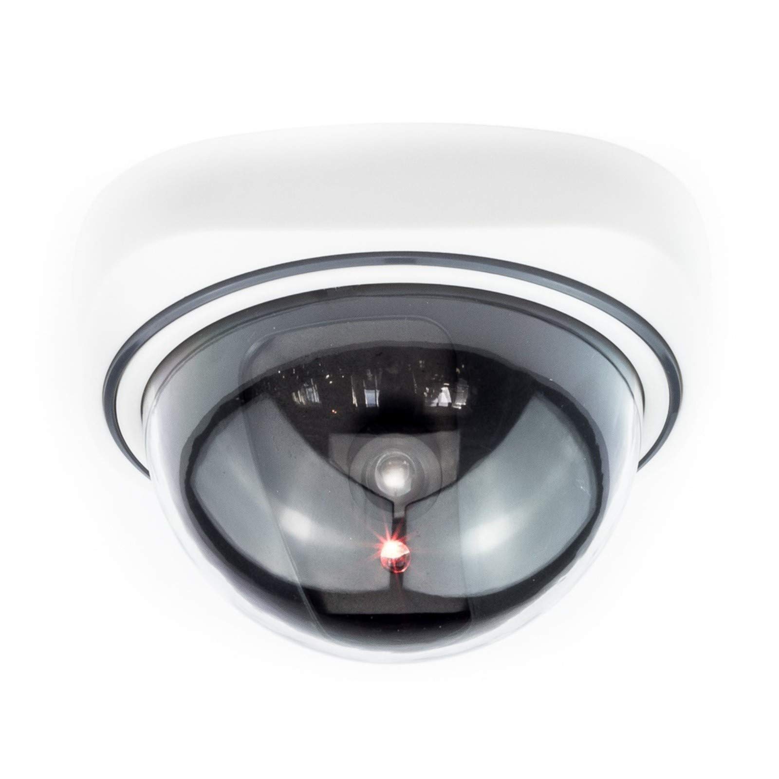 Digicharge Dummy Fake Security Camera - Indoor/Outdoor Dome CCTV Surveillance with Blinking LED Light - Ideal for Home, Office & Business Security Deterrent