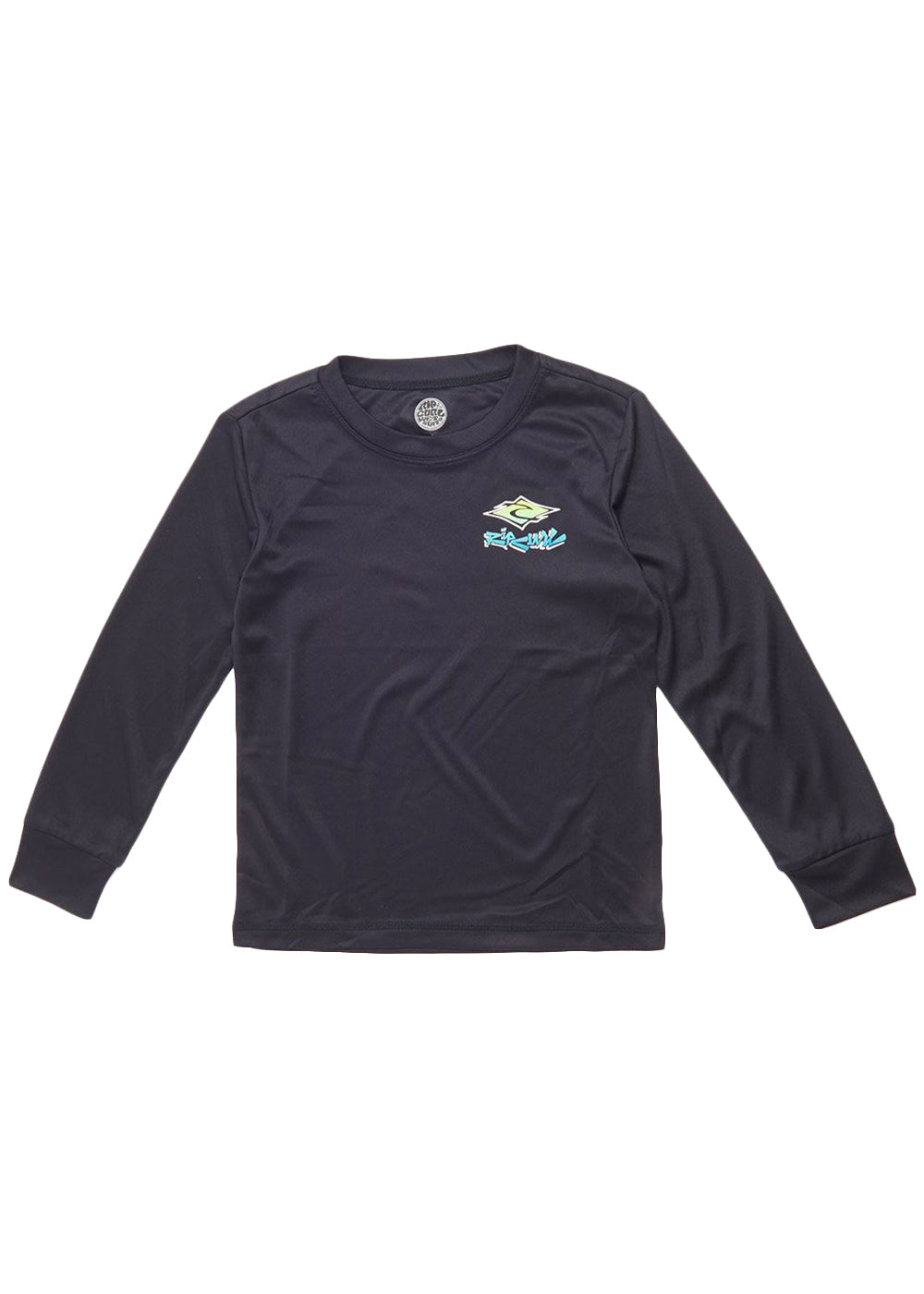 Rip Curl Boys 0-6 Diamond Fade Long Sleeve Rash Guard UV Sun Protection Swim Shirt for Kids - Perfect for Beach, Surfing & Swimming