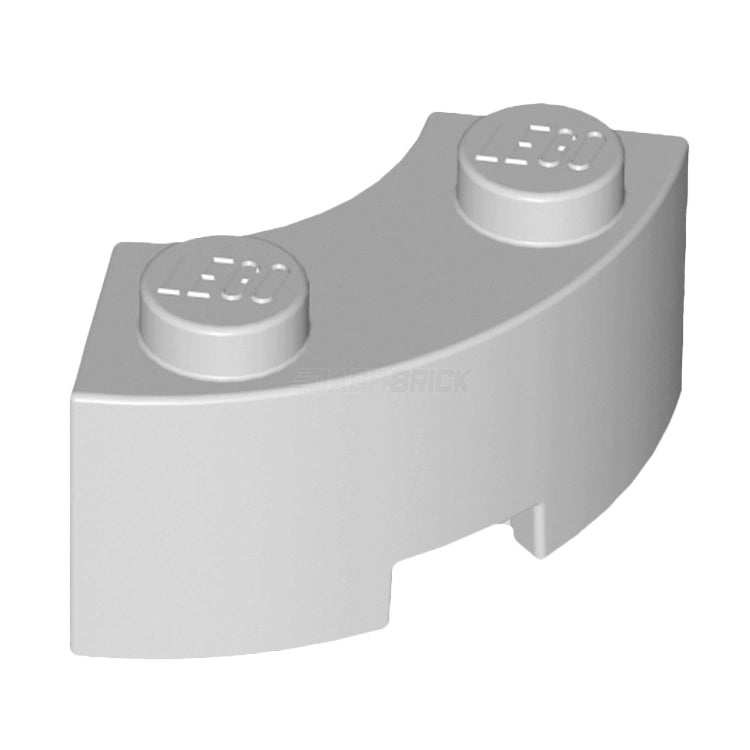 LEGO Brick Round Corner 2x2 Macaroni Light Grey (85080) - Perfect for LEGO Builders, DIY Projects & Creative Play