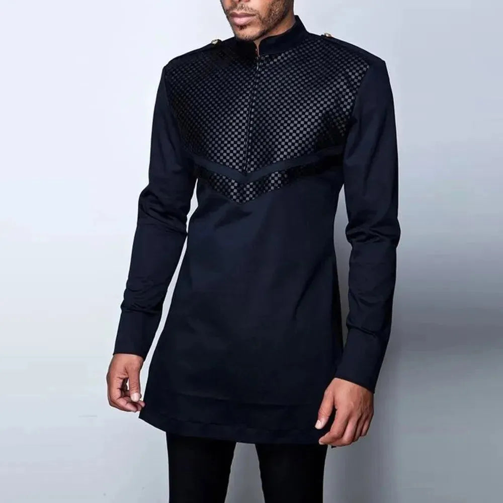 Stylish African Print Men's Formal Two-Piece Suit Set for Weddings, Parties & Special Occasions