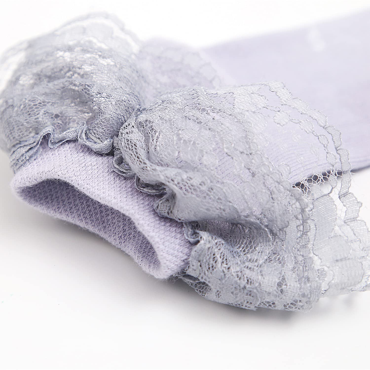 5/6 Pairs Baby Girl Toddler Lace Socks with Ruffles & Bow - Cute Ankle Socks for Dress Up, Parties & Special Occasions