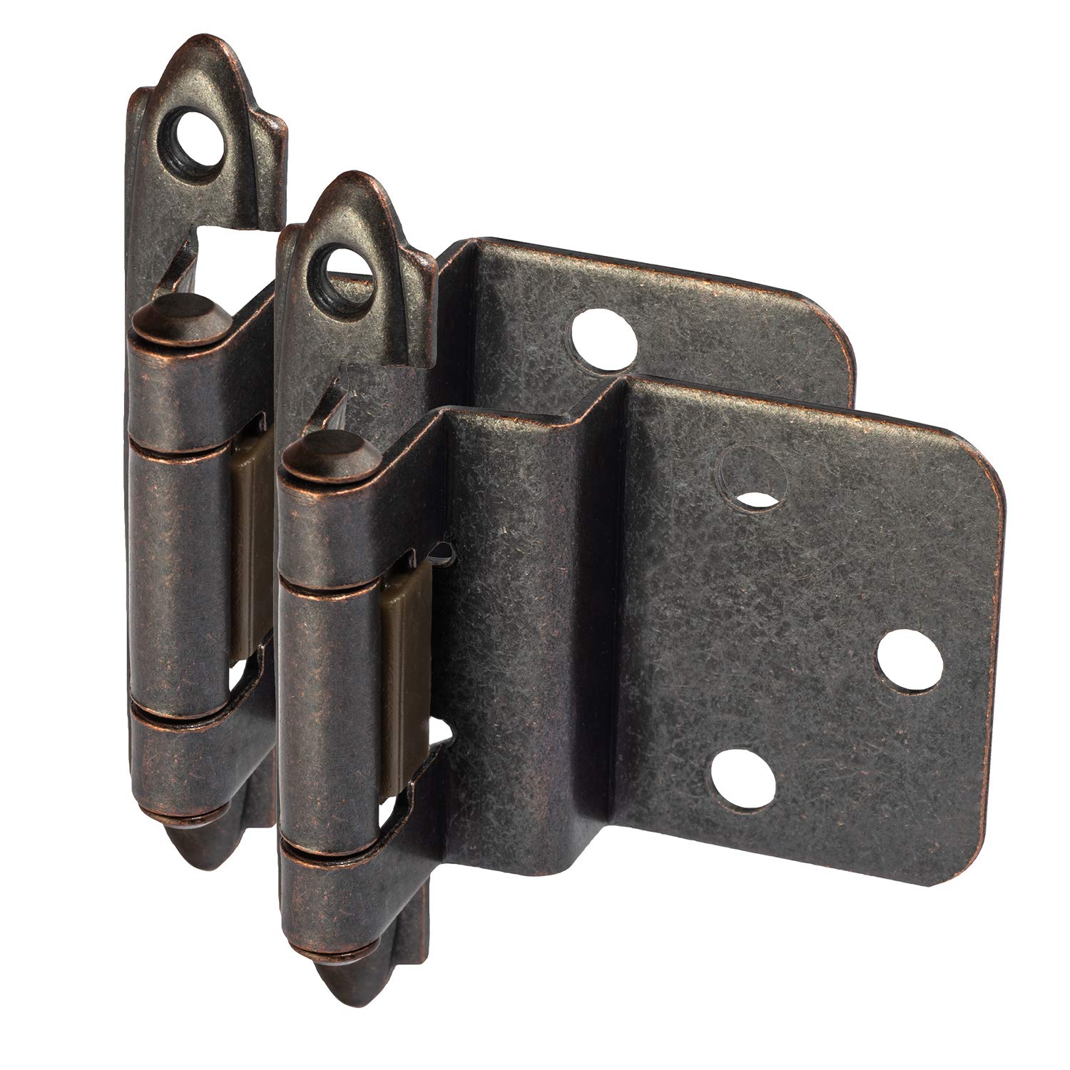 10-Pack Cosmas 15628-ORB Oil Rubbed Bronze Cabinet Hinges 3/8