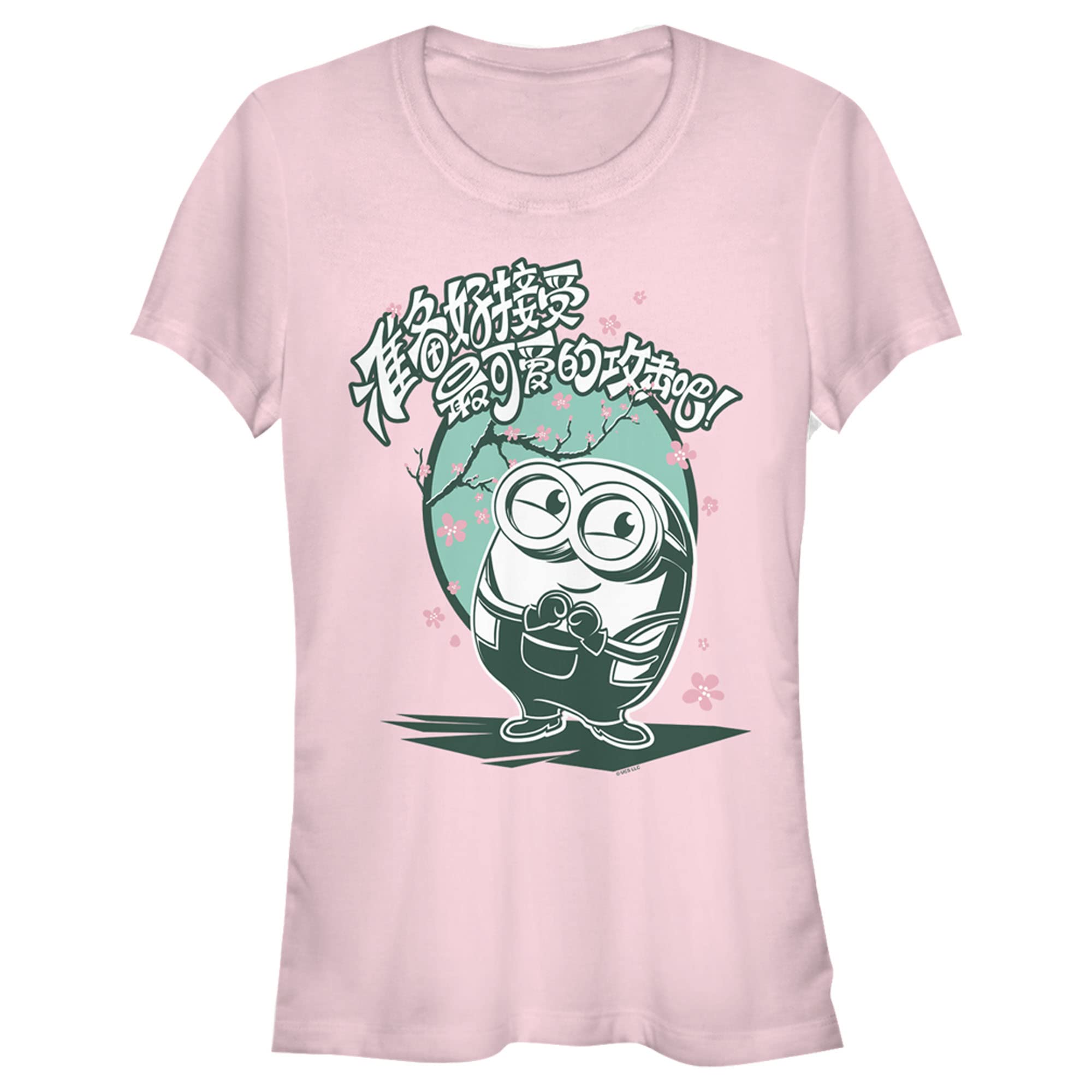 Minions: The Rise of Gru Bob Cherry Blossoms T-Shirt for Kids | Cute Cartoon Graphic Tee | Birthday Gift & Casual Wear
