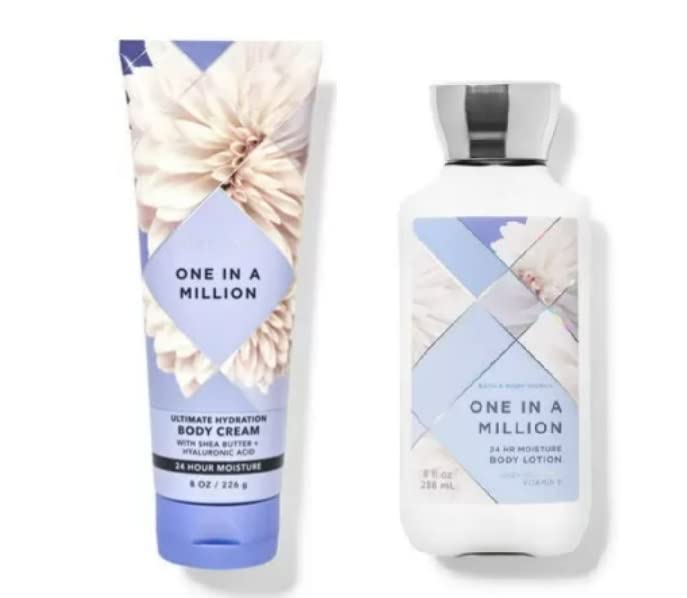 Bath & Body Works One In A Million Body Cream & Lotion Set - Moisturizing Skincare Duo for Smooth, Fragrant Skin | Perfect for Daily Hydration & Gift Giving