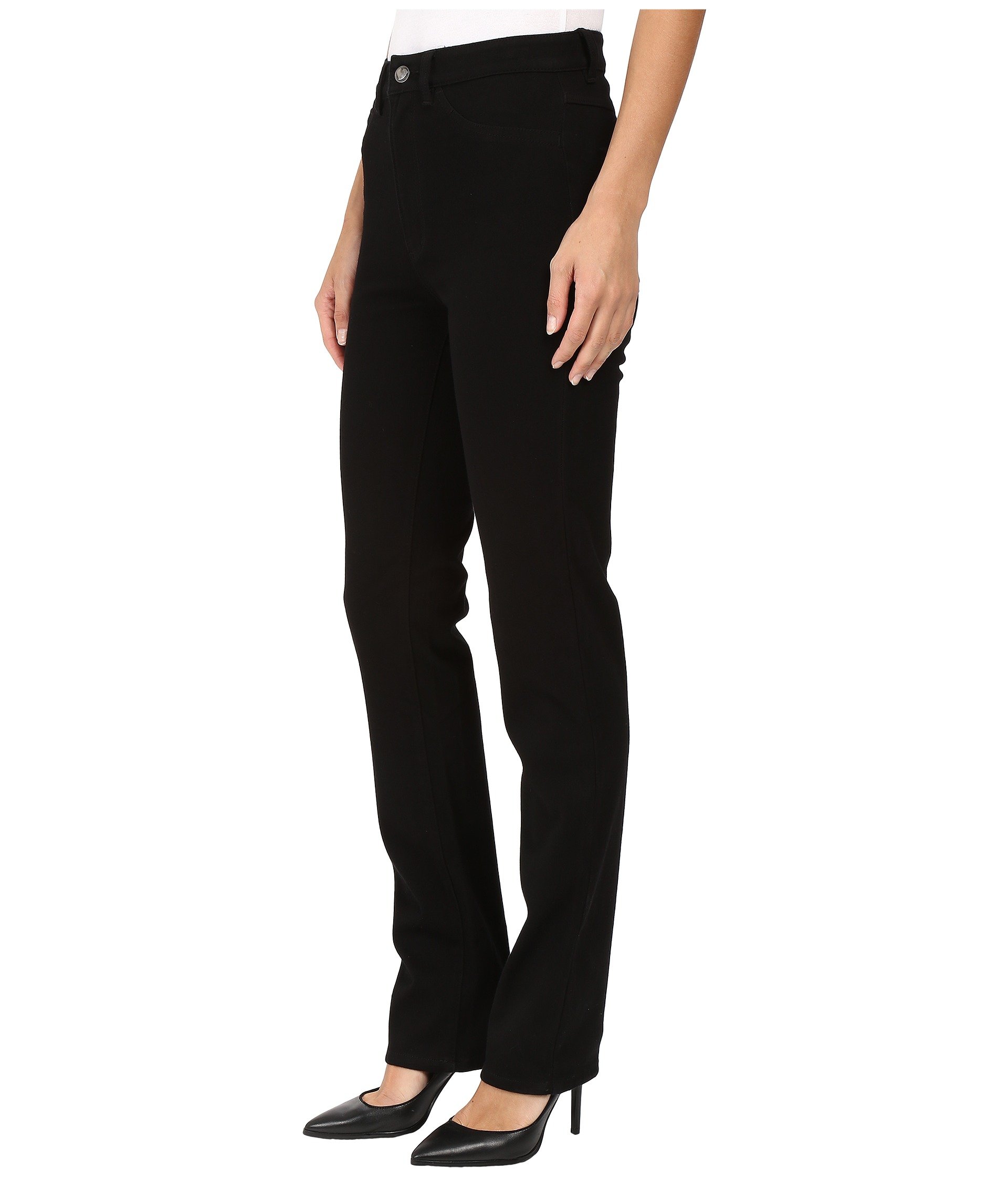 FDJ French Dressing Women's Suzanne Straight Leg Jeans - Love Denim Collection in Black Onyx with PDR Wonder Waist Technology | Perfect for Casual Wear, Office Outfits & Date Nights