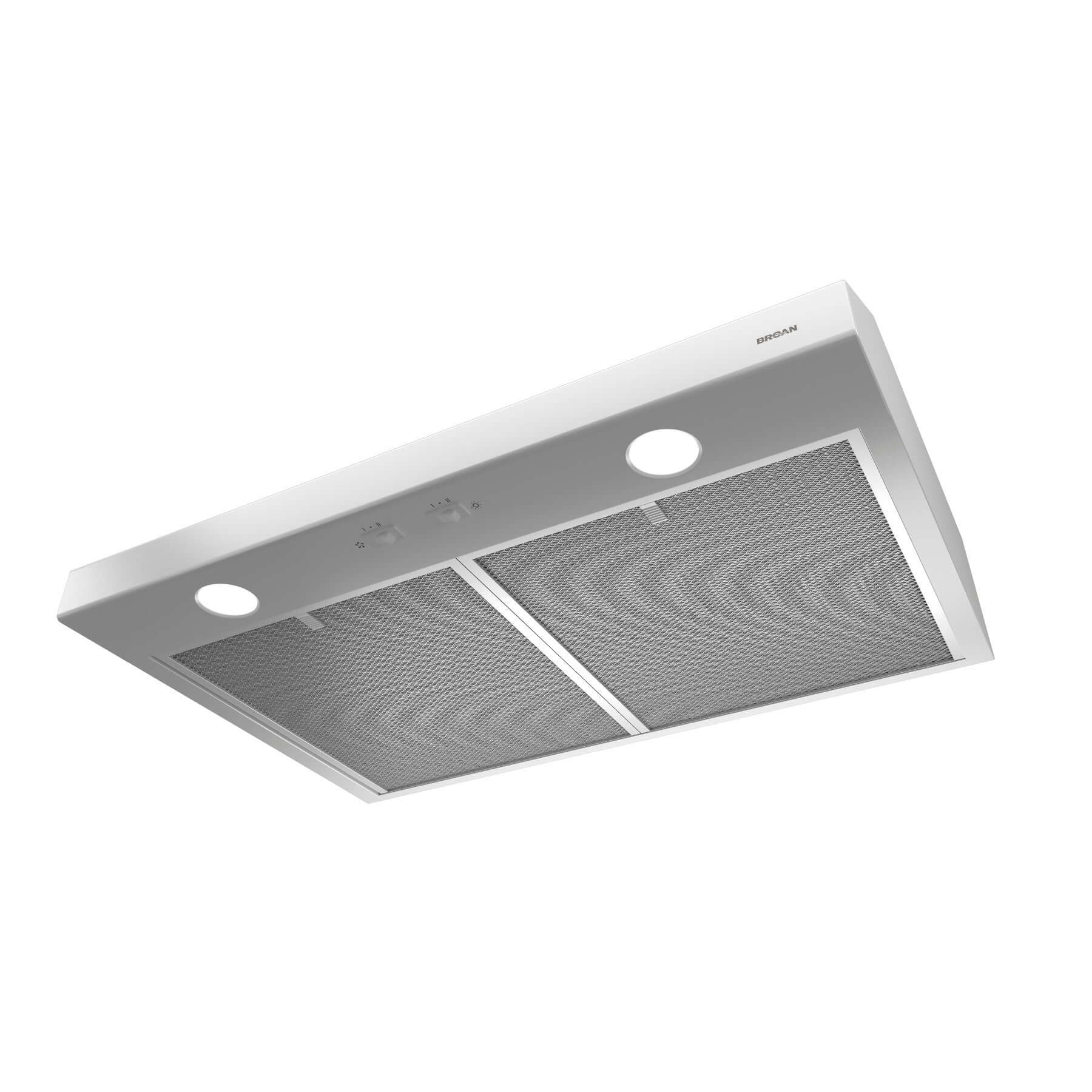 Broan 30-Inch Glacier BCSD1 Series Under Cabinet Range Hood - Stainless Steel & Color Options (BCSD130) for Kitchen Ventilation & Smoke Removal