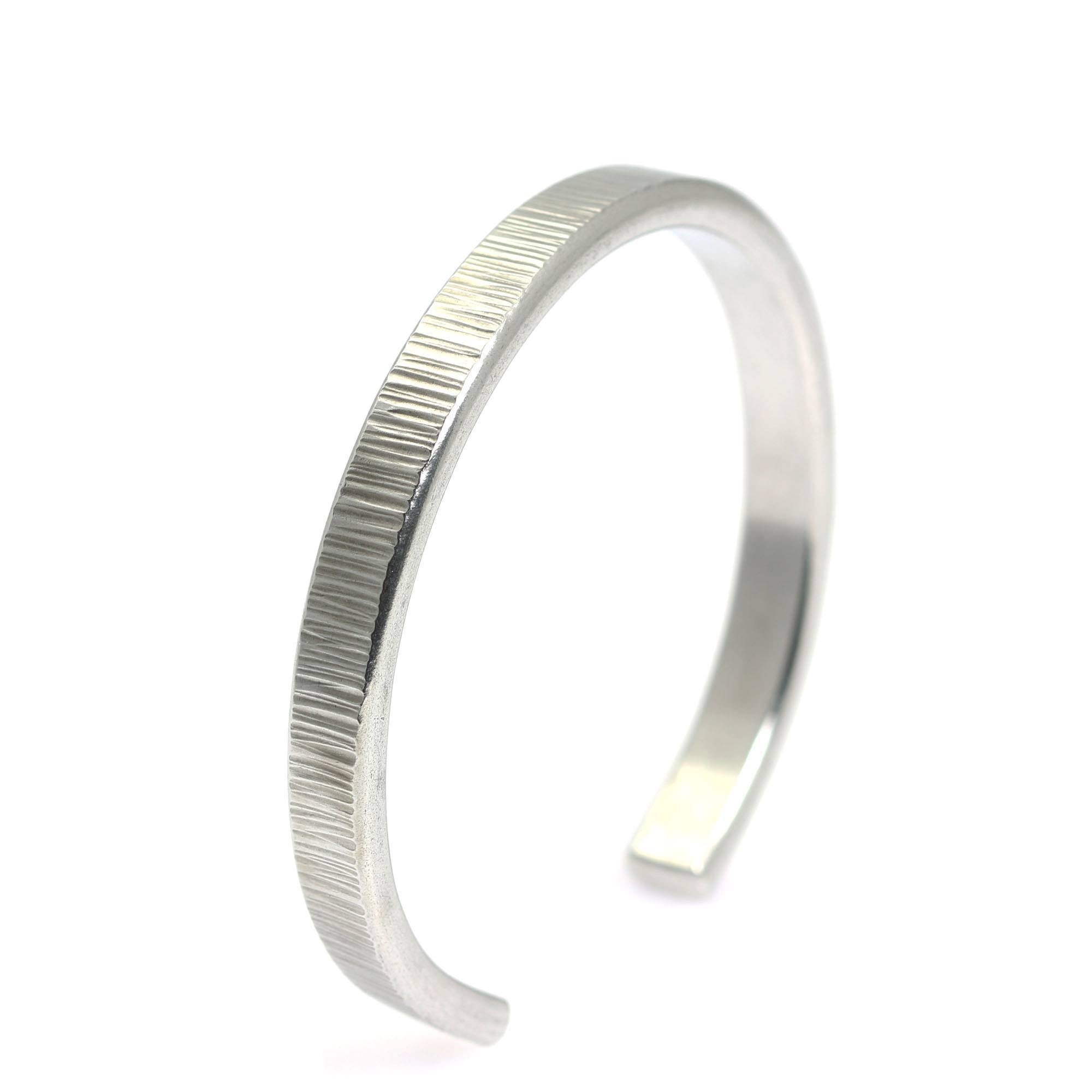 Elegant Thin Chased Aluminum Cuff Bracelet for Women - Lightweight & Durable Fashion Jewelry - Perfect for Parties, Weddings & Everyday Wear