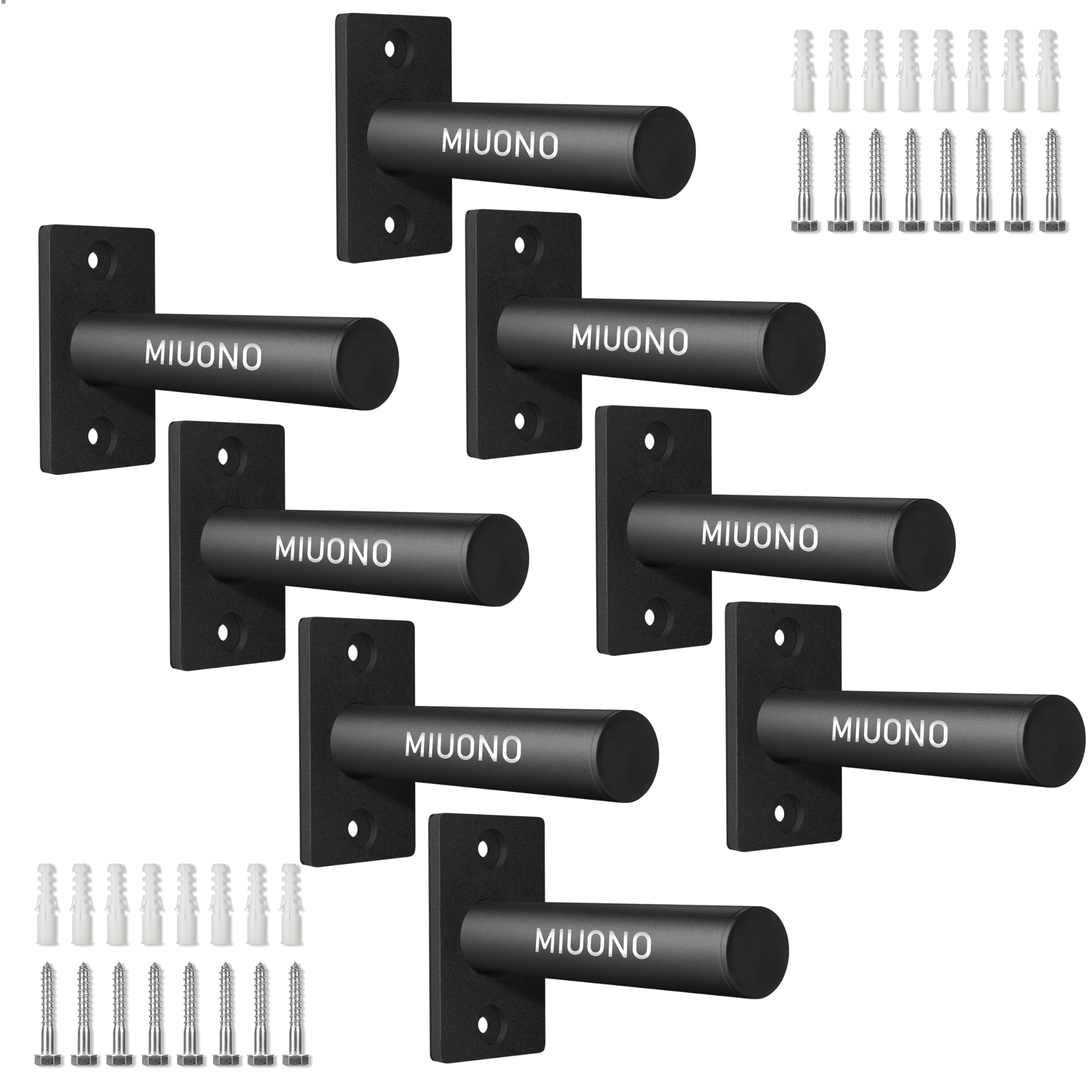 8-Pack Olympic Weight Plate Holder – Heavy Duty 2-Inch Weight Plate Rack for Home Gym Storage | Perfect for Dumbbell & Barbell Organization in Garage or Fitness Room