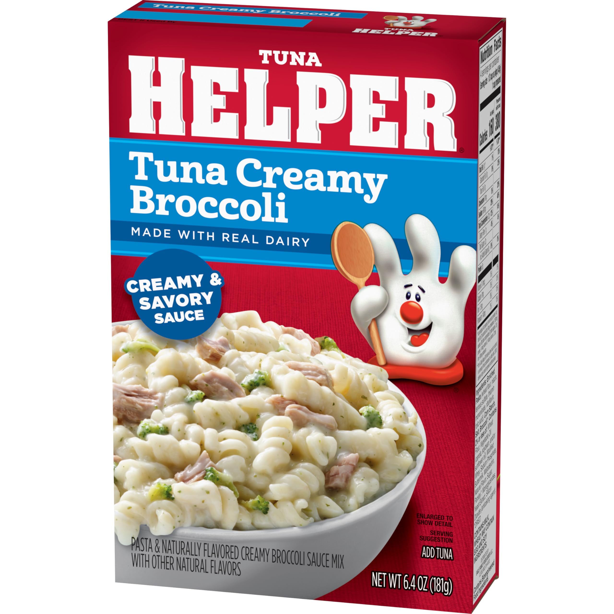 Tuna Helper Creamy Broccoli Pasta - 6.4 oz (12 Pack) | Easy Dinner Meal Kit for Quick Family Meals & Busy Weeknights